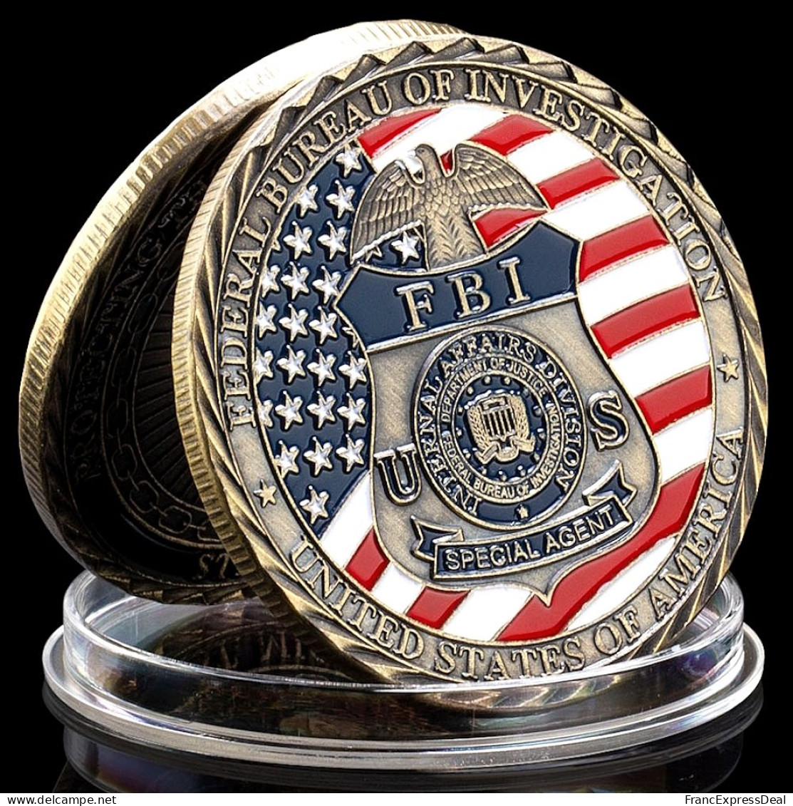 Pièce Médaille NEUVE - FBI Federal Bureau Of Investigation Saint Michael - Other & Unclassified