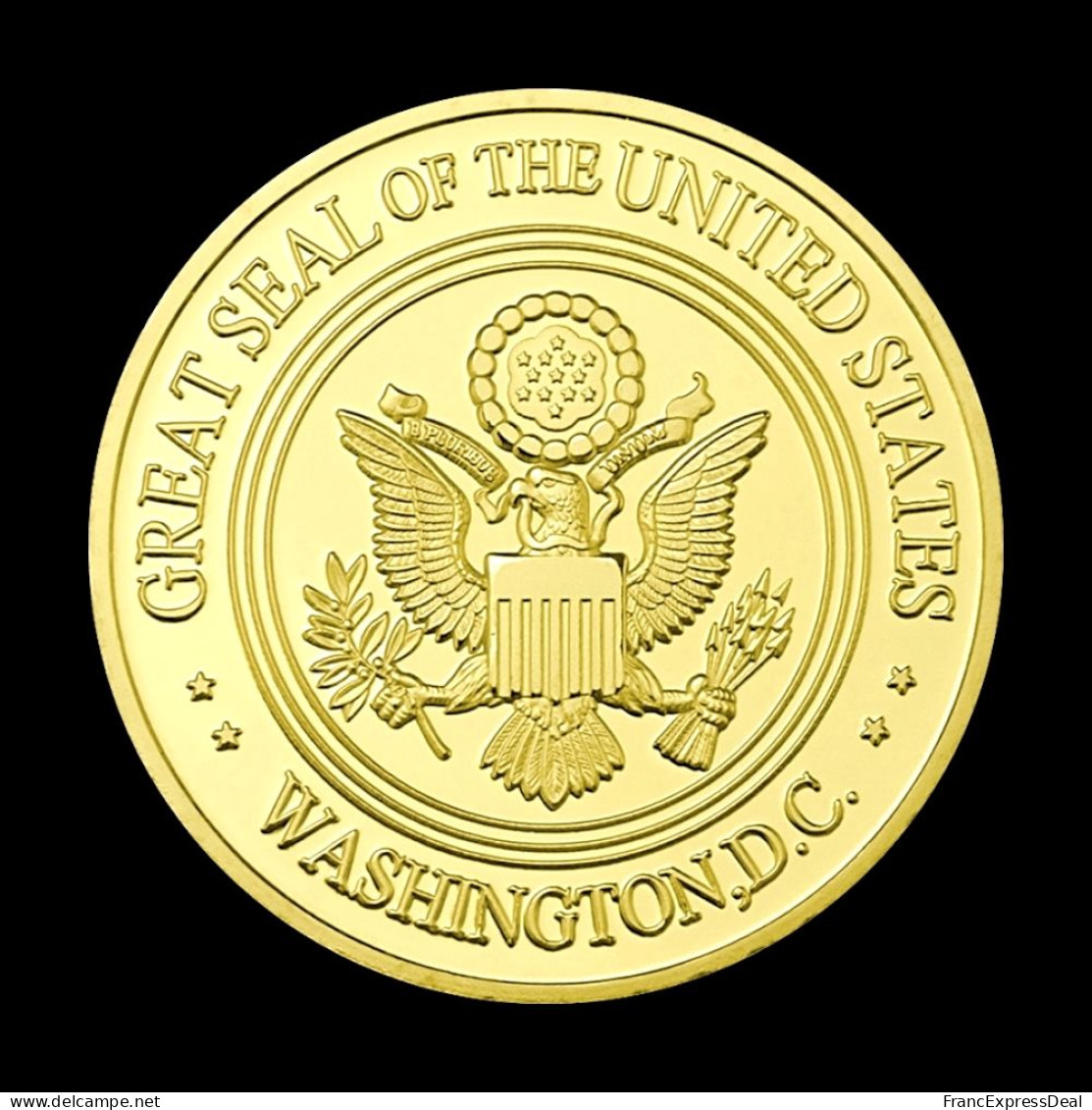 Pièce Médaille NEUVE Plaquée Or - USA FBI Federal Bureau Of Investigation - Andere & Zonder Classificatie