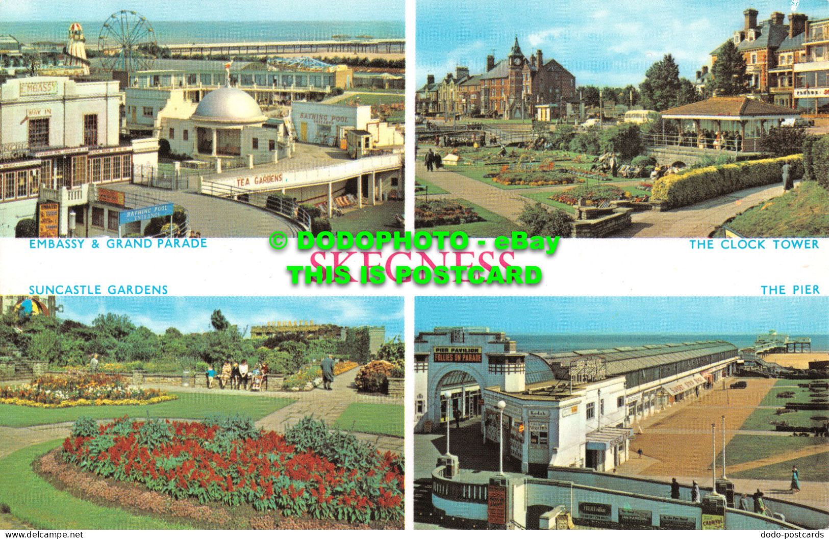 R517757 Skegness. Embassy And Grand Parade. The Clock Tower. The Pier. Multi Vie - Mondo