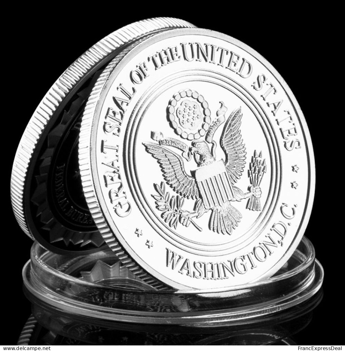 Pièce Médaille NEUVE Plaquée Argent - USA FBI Federal Bureau Of Investigation - Other & Unclassified