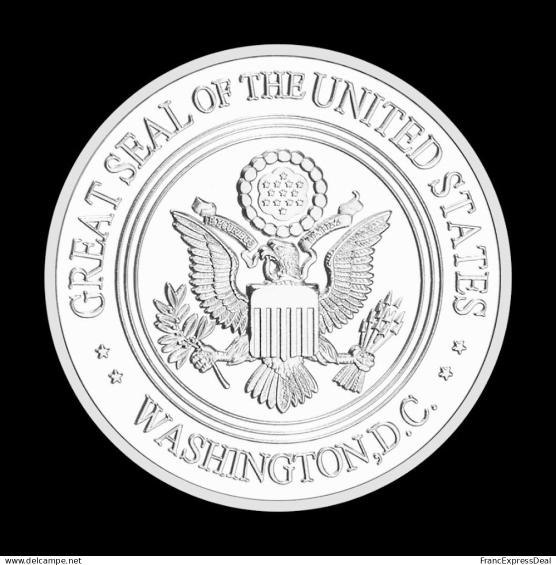 Pièce Médaille NEUVE Plaquée Argent - USA FBI Federal Bureau Of Investigation - Altri & Non Classificati