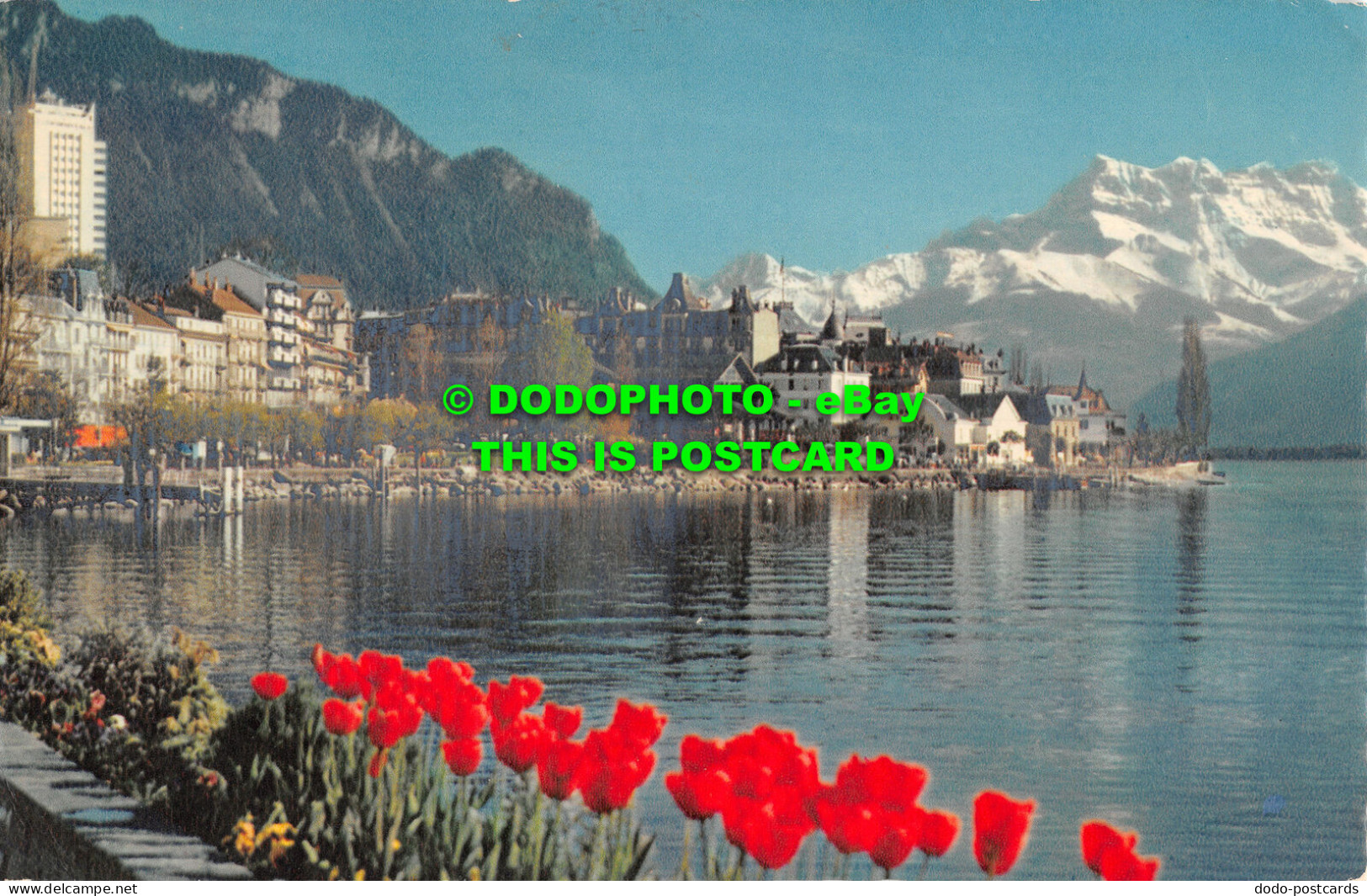 R517799 Montreux. Vue Des Quais Et Les Dents Du Midi. Jaeger. Iris. Mexichrome. - Monde