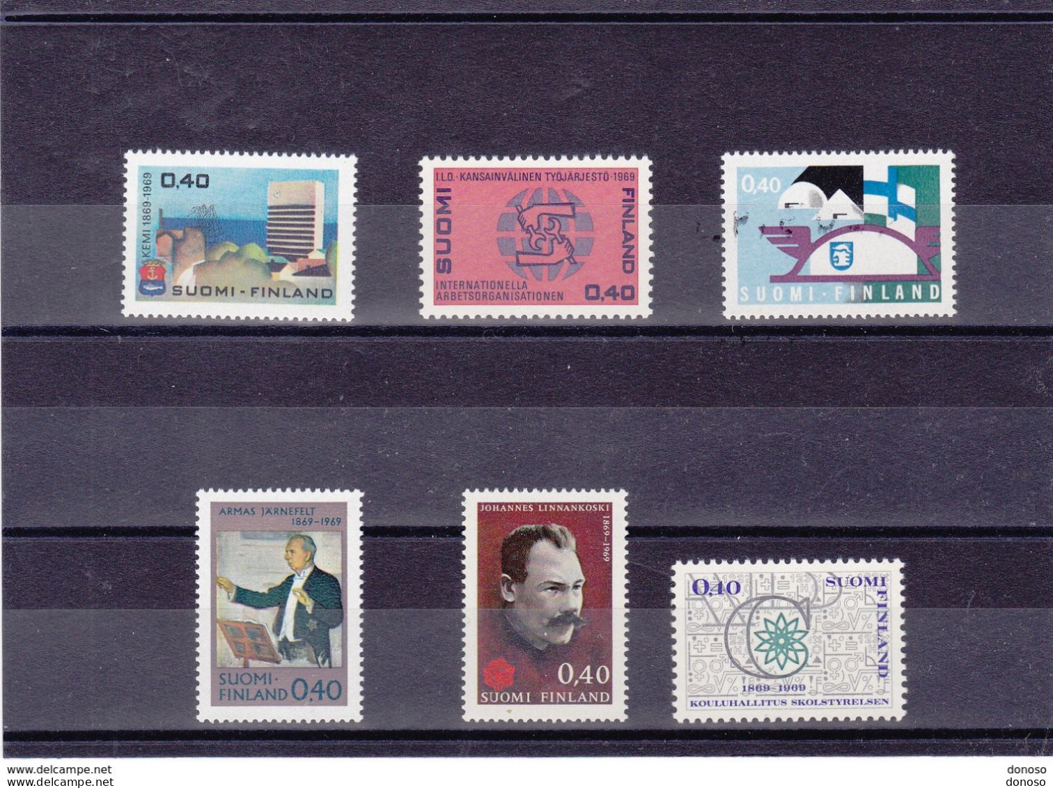 FINLANDE 1969  Yvert 621 + 622 + 627 + 628 + 629 + 630 + 631 NEUF** MNH Cote 9 Euros - Unused Stamps