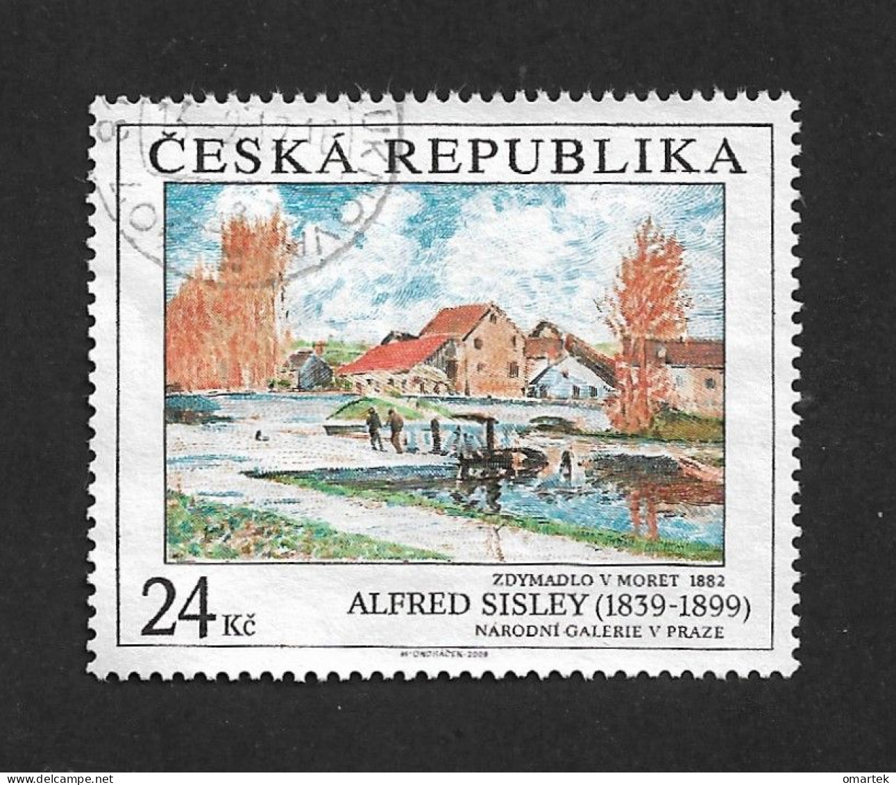 Czech Republic 2009 ⊙ Mi 614 Sc 3435 Alfred Sisley. Art Painting. Tschechische Republik. C3 - Gebruikt