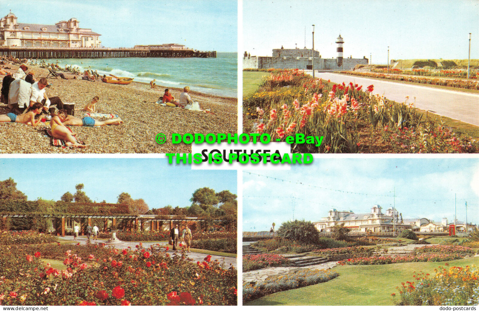 R517818 Southsea. Beach And South Parade Pier. Fort Rose Gardens. The Castle. Mu - Monde