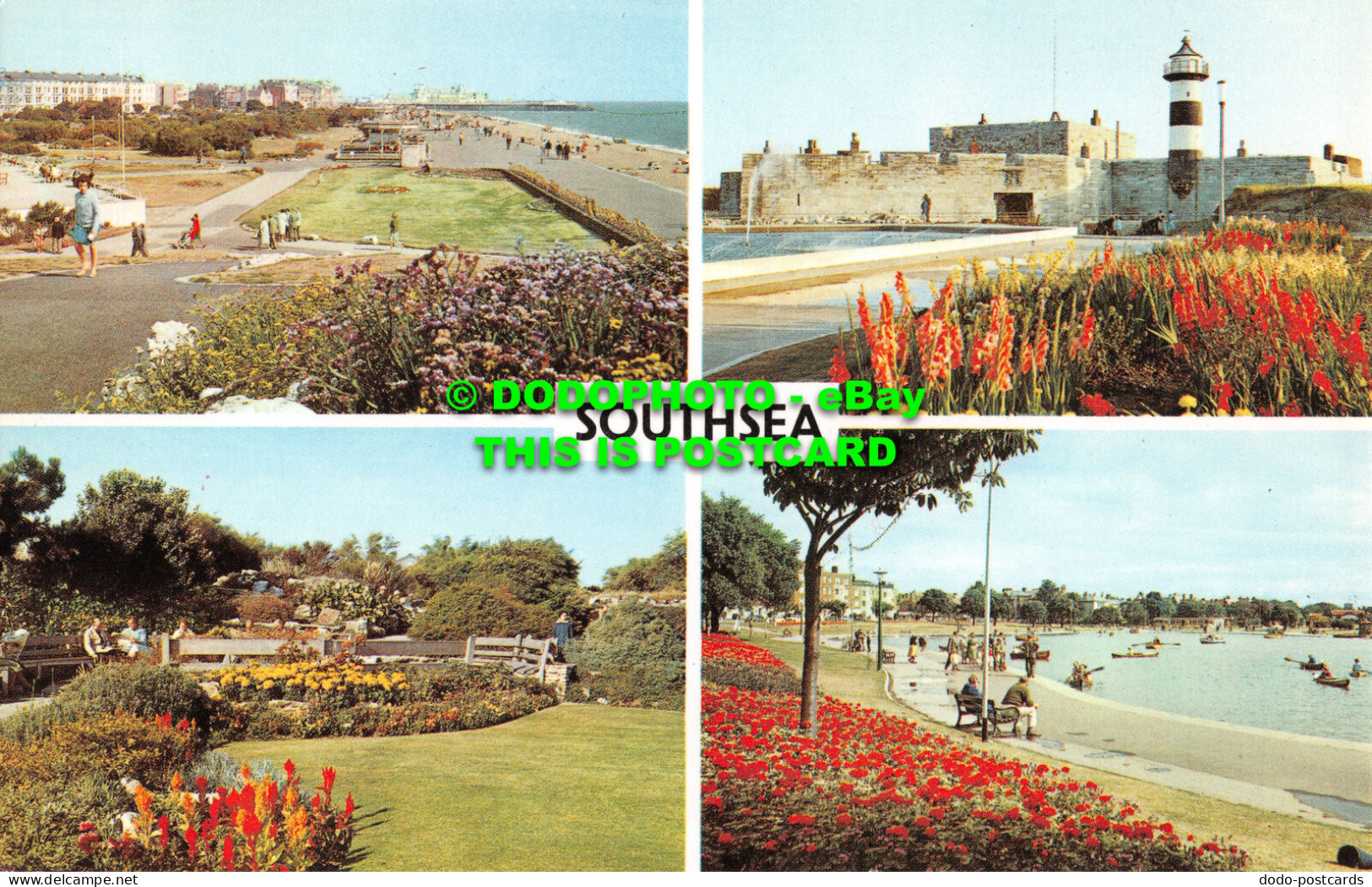 R517819 Southsea. The Promenade. The Castle. Rock Gardens. Canoe Lake. Multi Vie - Monde