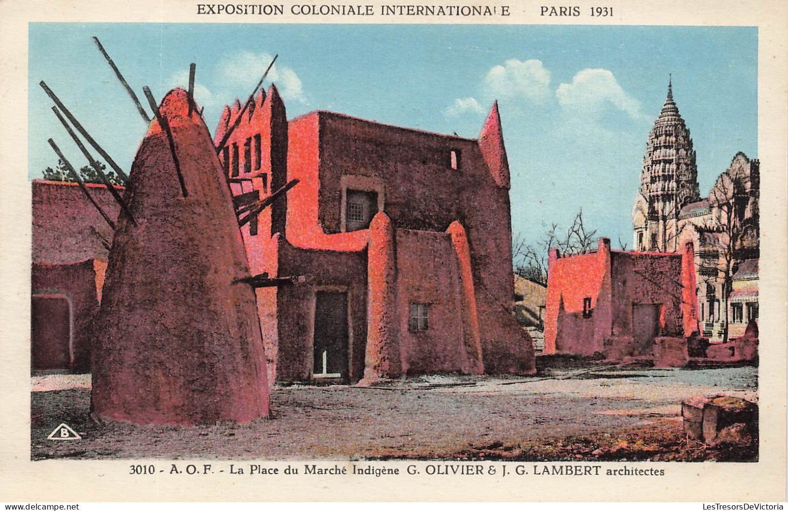 FRANCE - Paris - Exposition Coloniale Internationale - La Place Du Marché Indigène - Colorisé -  Carte Postale Ancienne - Tentoonstellingen