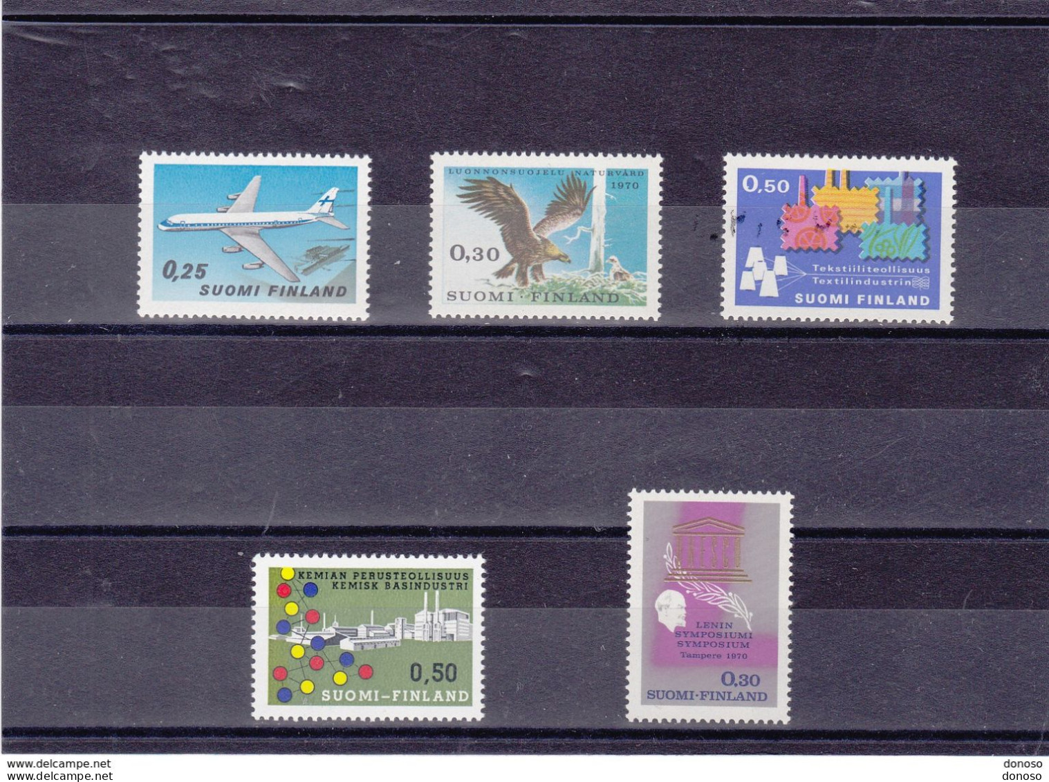 FINLANDE 1970  Yvert 632 + 633 + 634 + 635 + 636 NEUF** MNH Cote 10,75 Euros - Nuovi