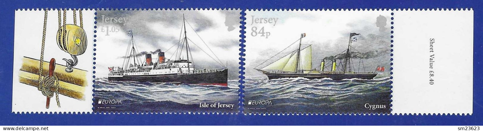 Jersey  2020 , EUROPA CEPT Ancient Postal Routes / Postwege - Postfrisch / MNH / (**) - Jersey