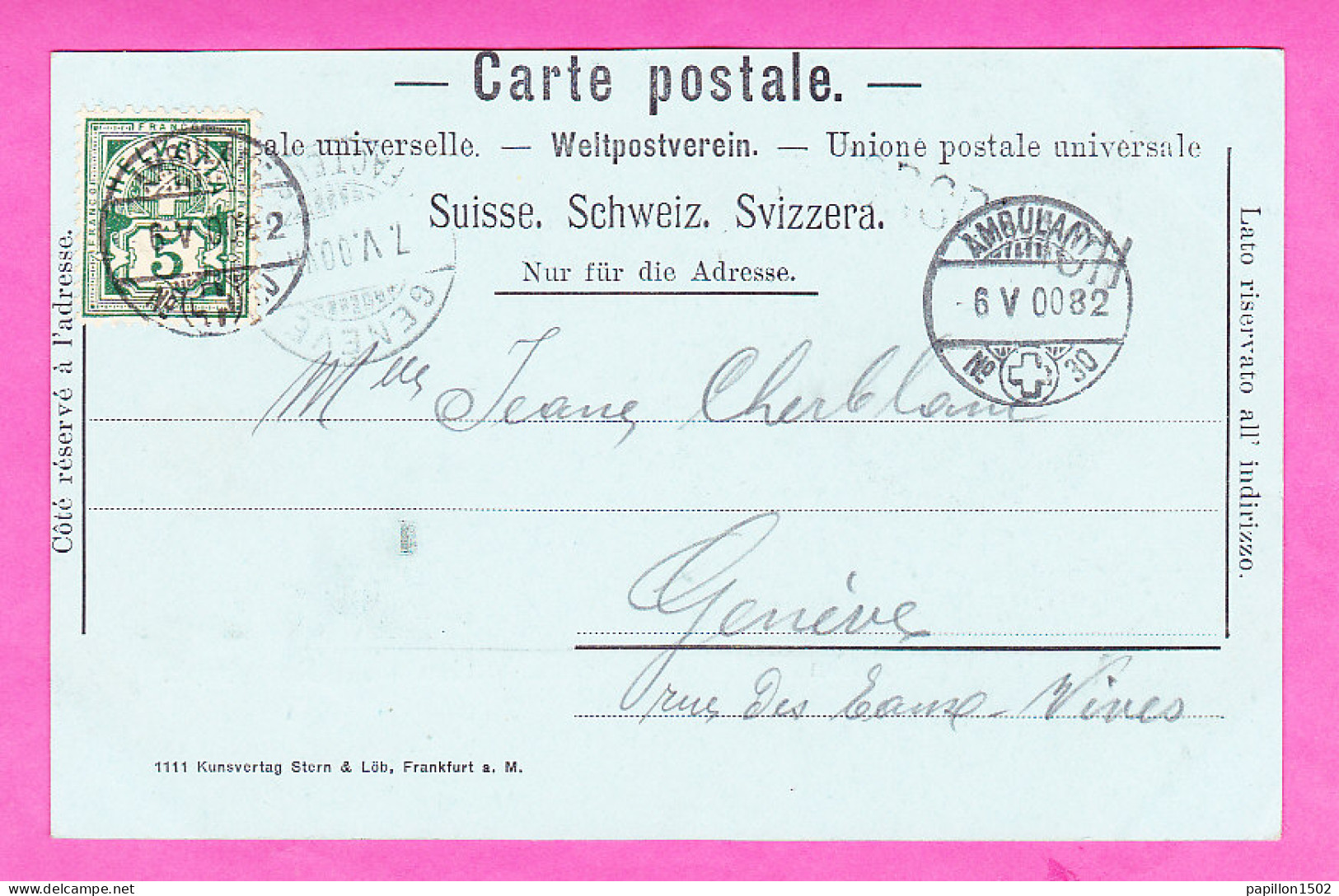 E-Suisse-599P112  Gruss Aus RORSCHACH, Hafen, Cpa Précurseur Bleue 1900, BE - Sonstige & Ohne Zuordnung