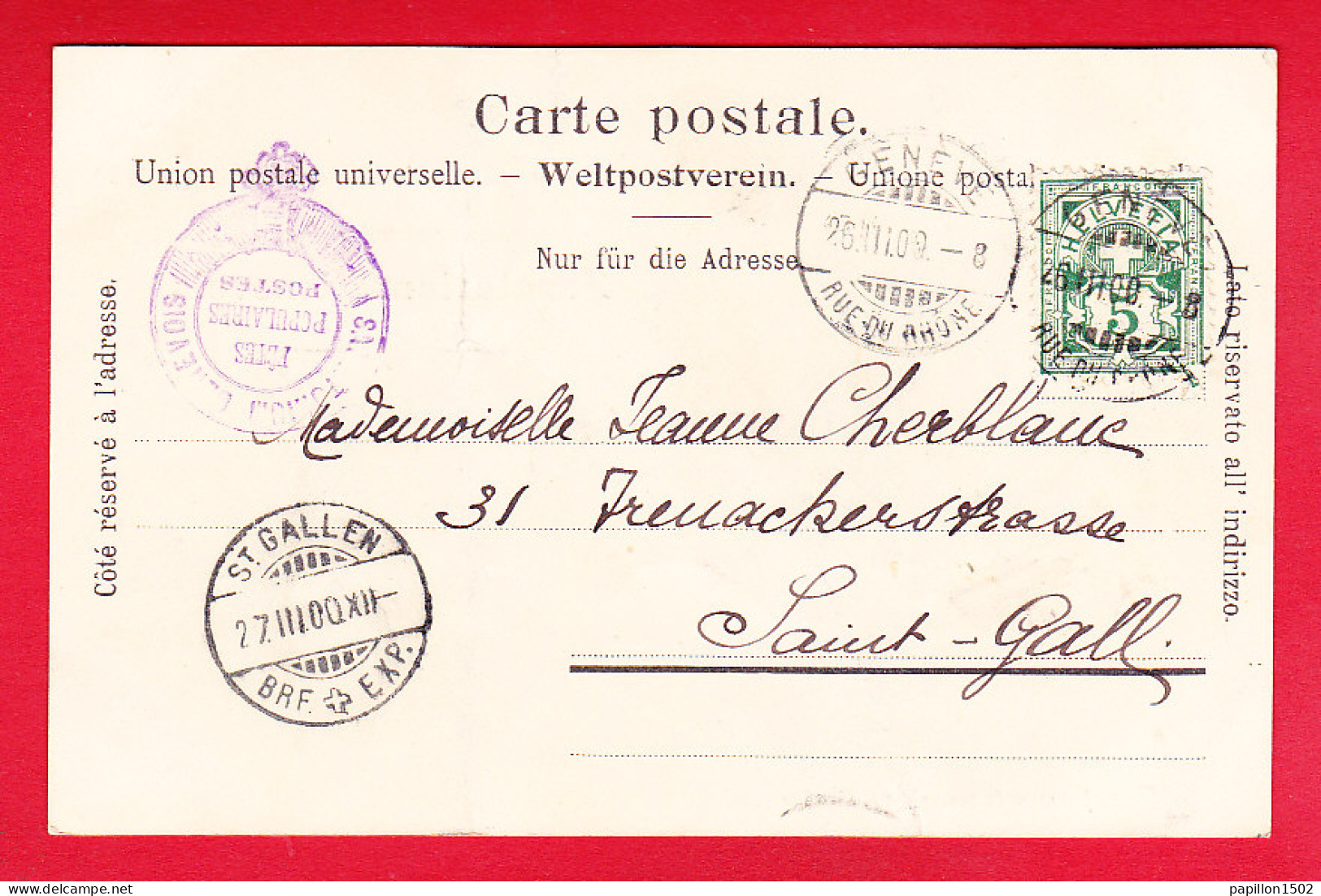 E-Suisse-648P112  Souvenir Des Fêtes Populaires De Genève, Sanatorium Genevois, Chalet Valaisan, Cpa Précurseur 1900  - Sonstige & Ohne Zuordnung