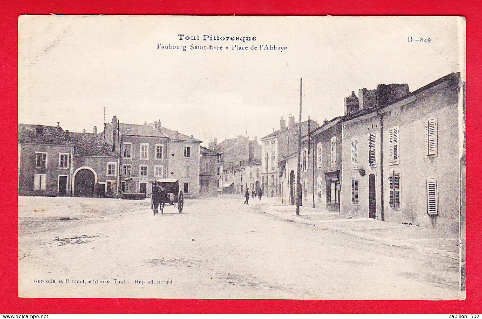 F-54-Toul-24P113  Le Faubourg Saint Evre, Pklace De L'Abbaye, Cpa BE - Toul