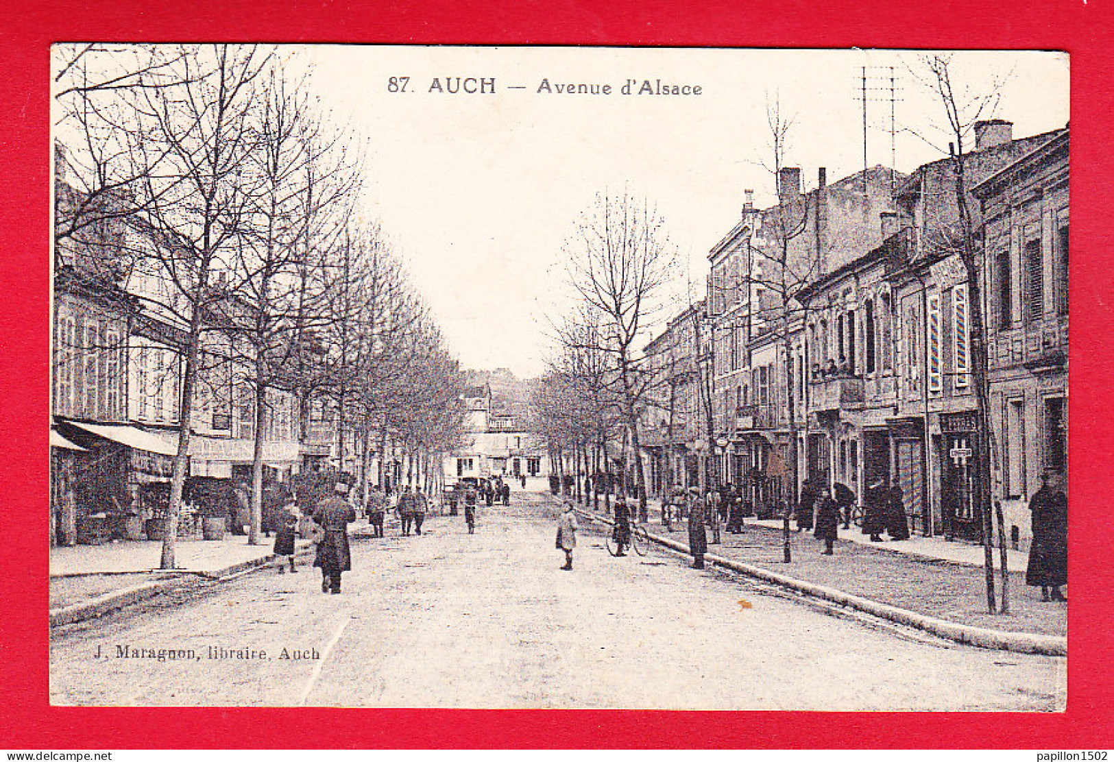 F-32-Auch-07P144  Avenue D'Alsace, Animation, Cpa BE - Auch