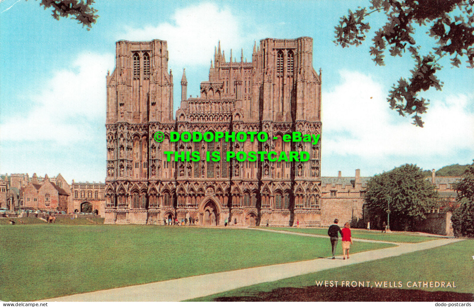 R517966 Wells Cathedral. West Front. J. Salmon. Cameracolour - World