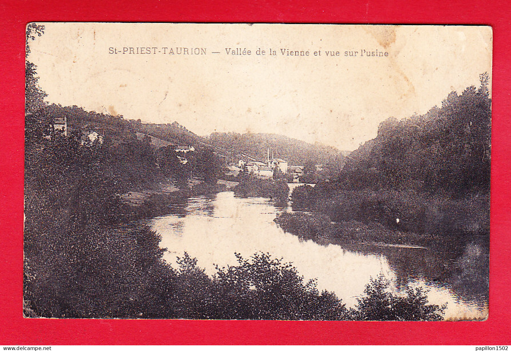 F-87-Saint Priest Taurion-05P143  Vallée De La Vienne Et Vue Sur L'usine, Cpa  - Saint Priest Taurion