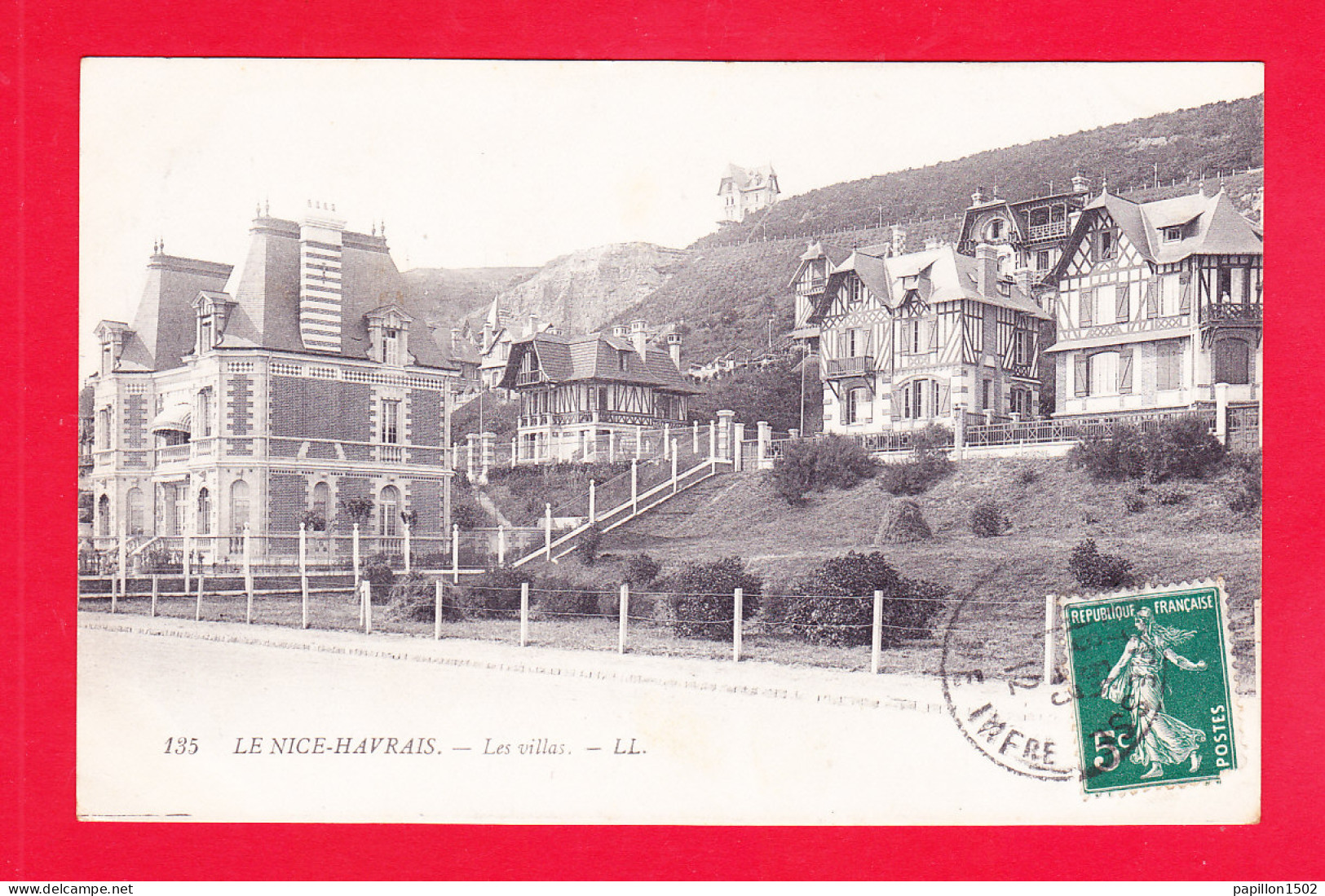 F-76-Le Havre-54A56  Le Nice Havrais, Les Villas, Cpa BE - Portuario