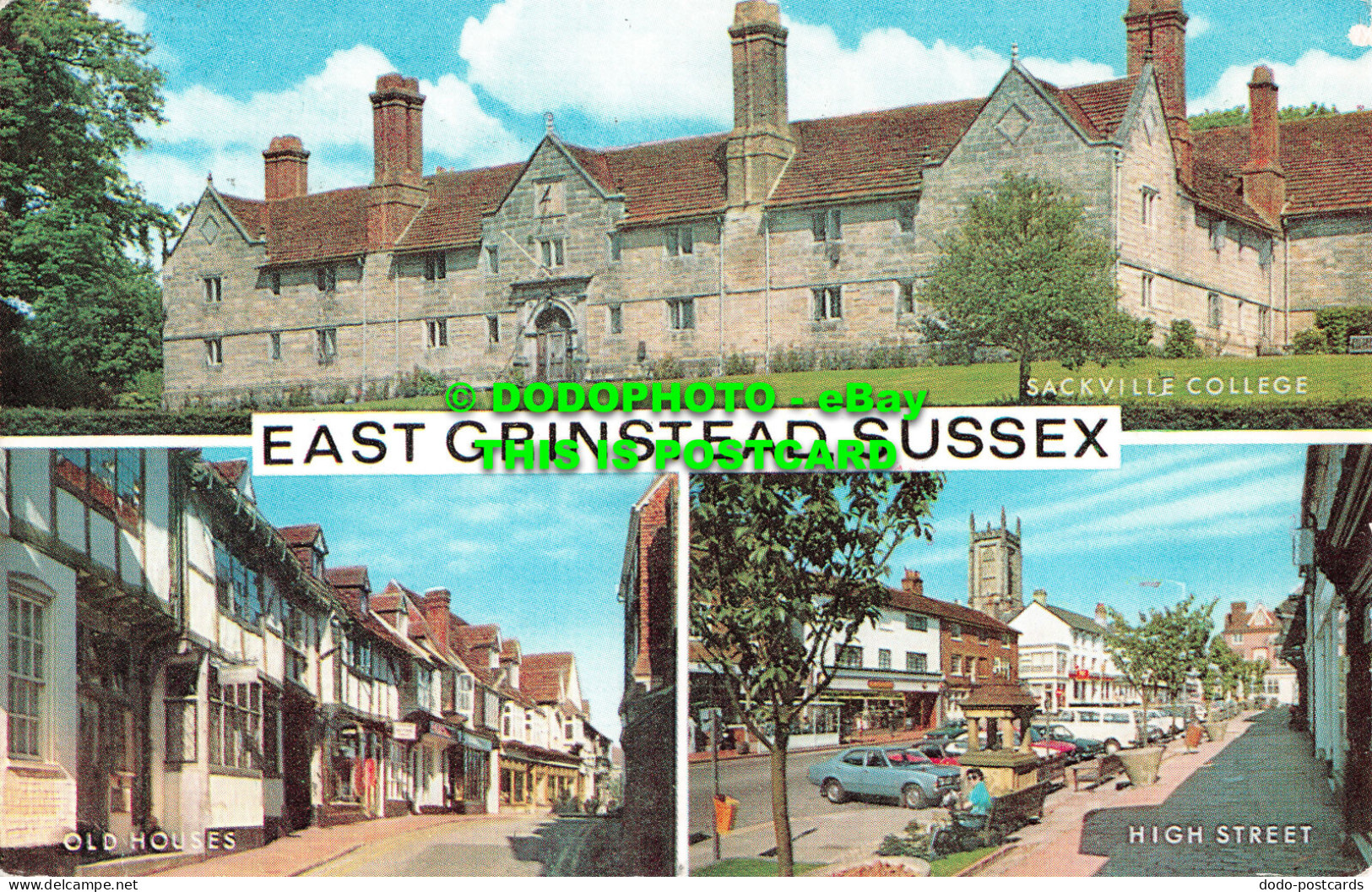 R517969 Sussex. East Grinstead. Sackville College. High Street. Old Houses. J. S - World