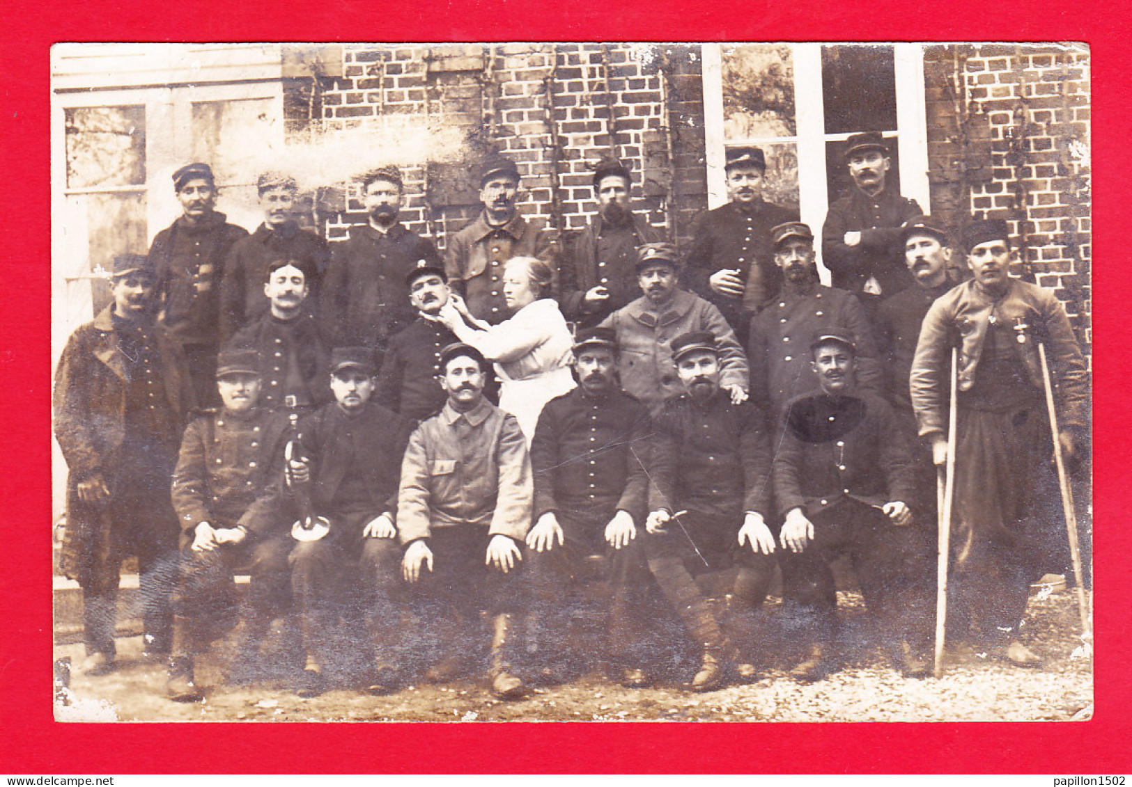 Milit-534A56  Carte Photo, Groupe De Militaires à Identifier, Cpa BE - Autres & Non Classés