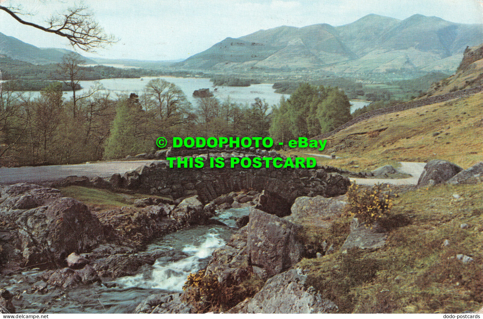 R517974 Keswick. Ashness Bridge And Derwentwater. Sanderson And Dixon. Jarrold. - World