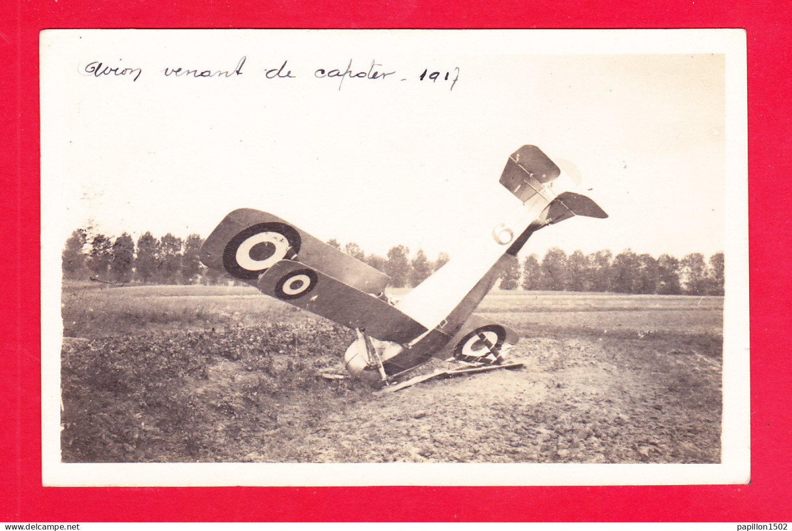 Aviation-525Ph99  Carte Photo D'un Avion NIEUPORT 24, Venant D'avoir Un Accident En 1914 - 1914-1918: 1. Weltkrieg