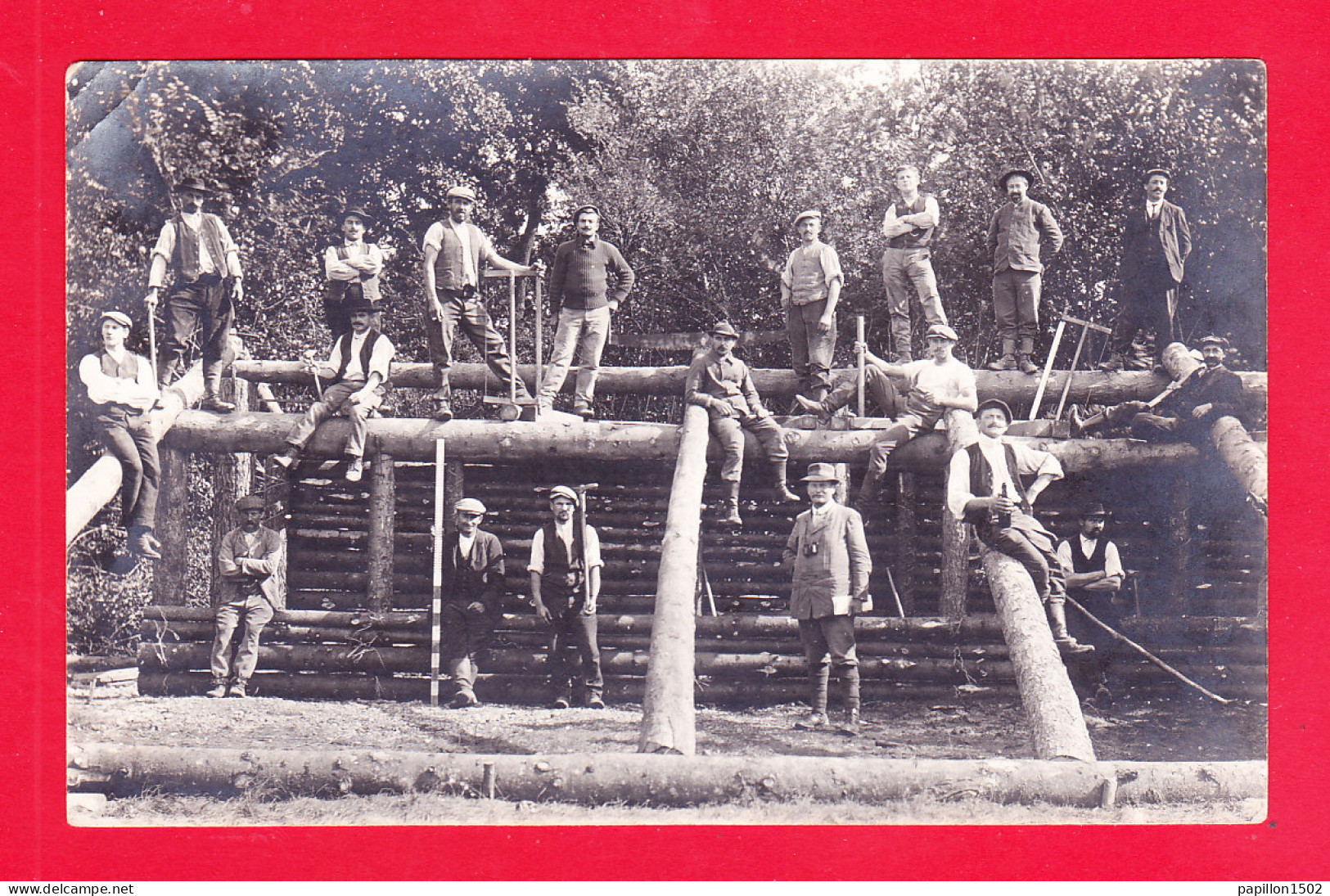 Guerre-14-18-(389)Ph99 Carte Photo, Construction D'un Poste De Secours Résistant Aux éclats Le 22/08/1914, Cpa BE - Guerre 1914-18