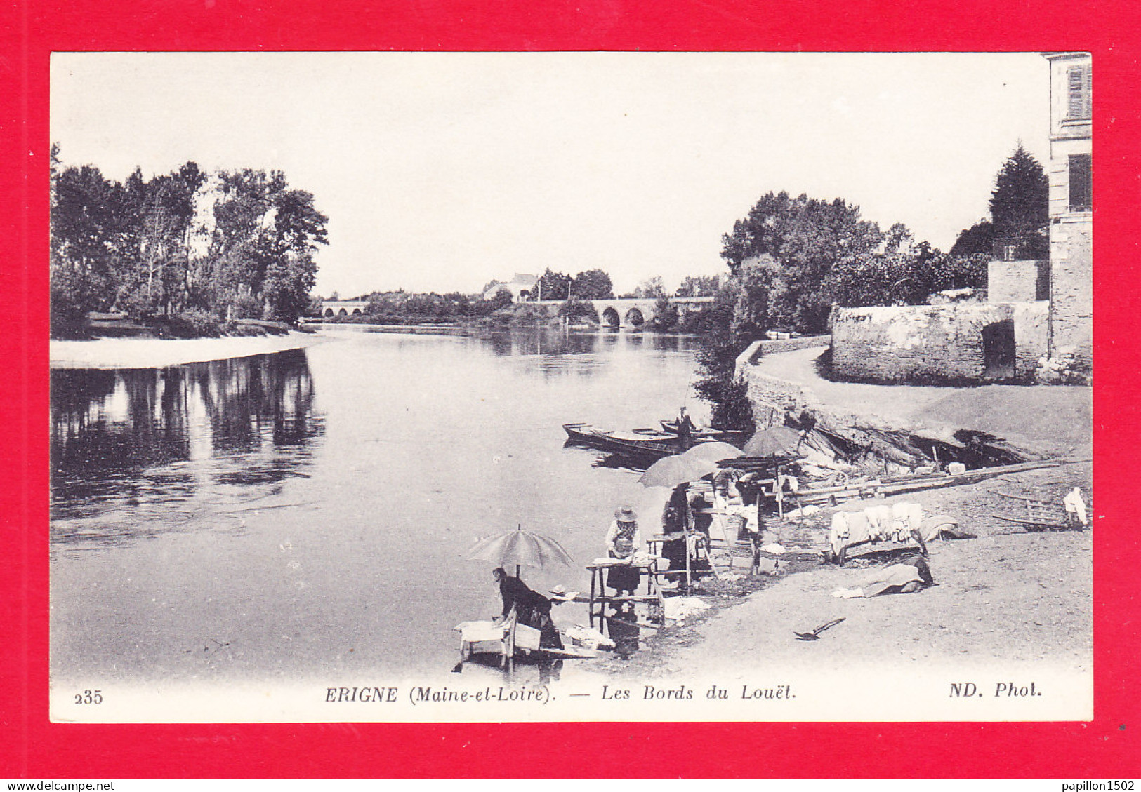 F-49-Erigne-02A116  Les Bords Du Louët, Les Laveuses, Cpa BE - Autres & Non Classés