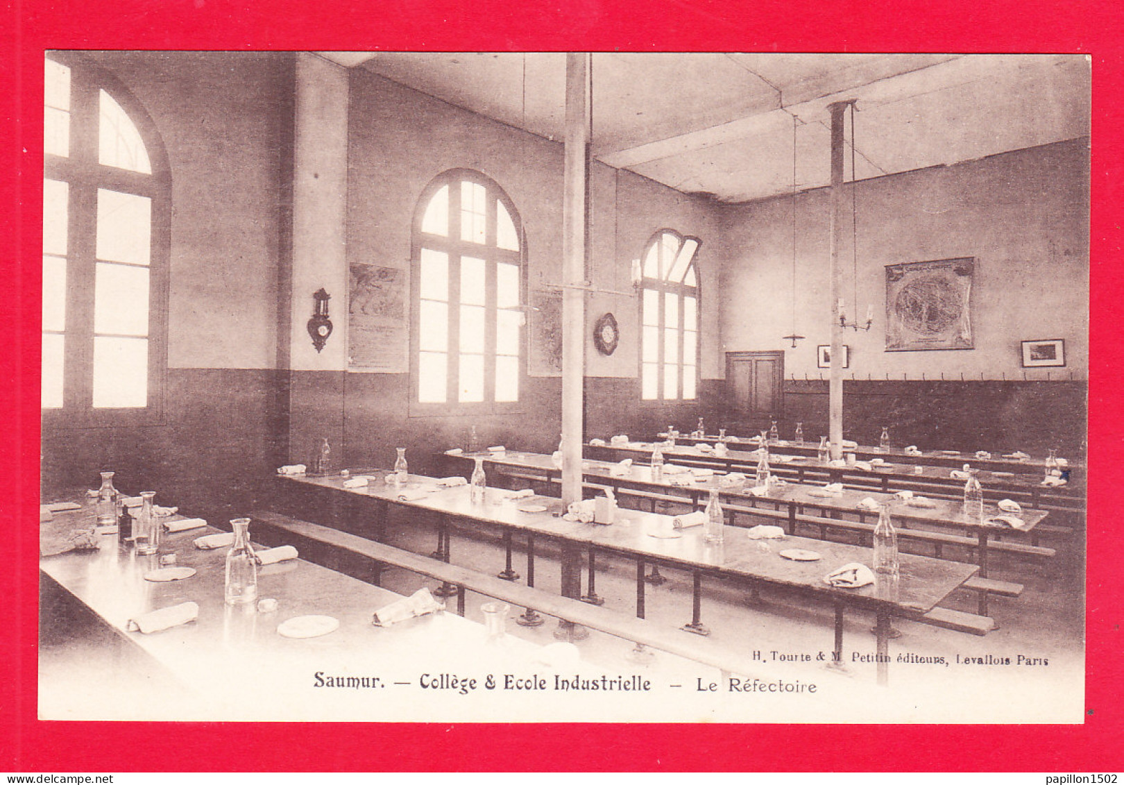 F-49-Saumur-66A116  Collège Et école Industrielle, Le Réfectoire, Cpa BE - Saumur