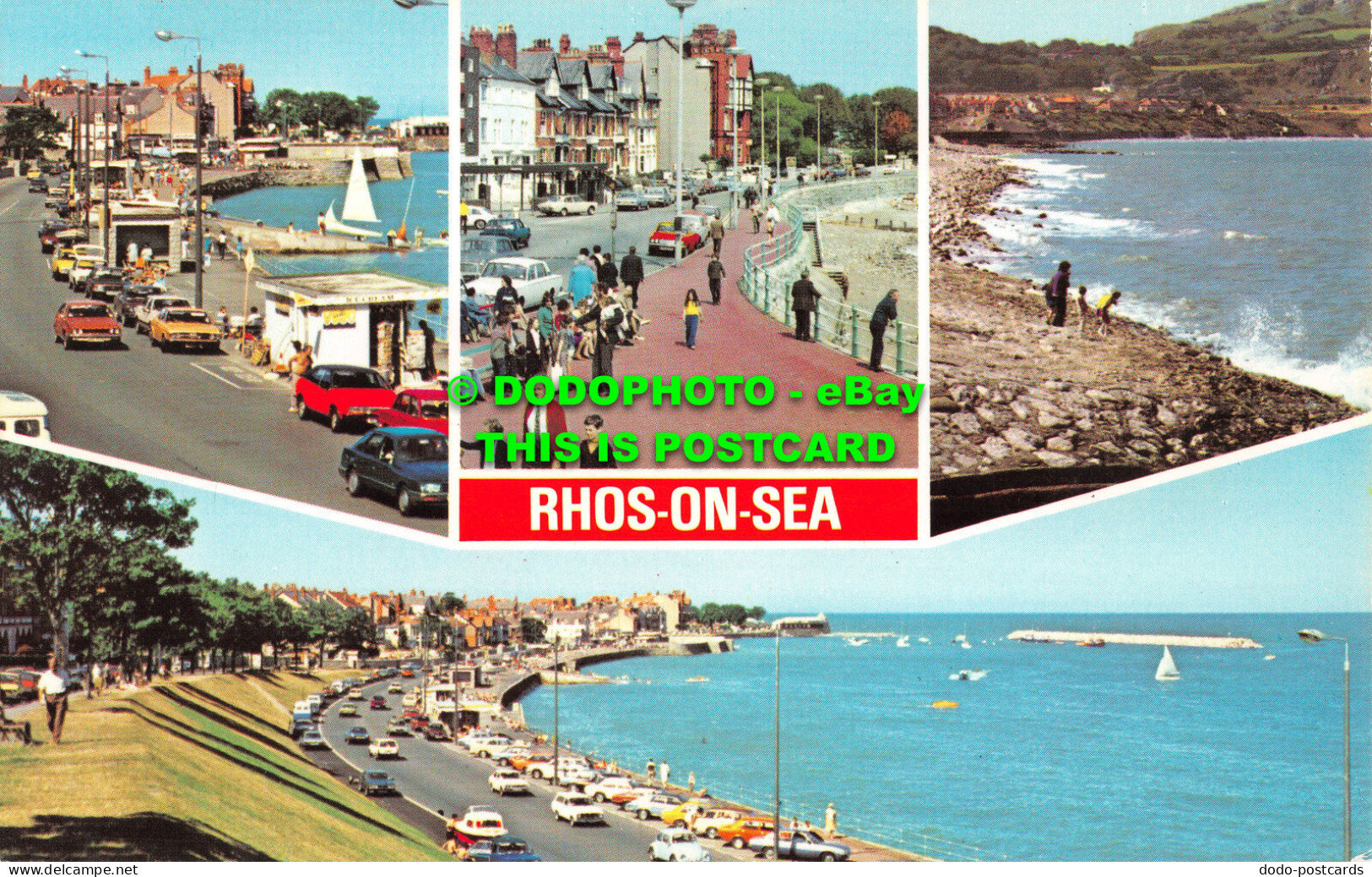 R517983 Rhos On Sea. Penrhyn Bay. Promenade. E. T. W. Dennis. Photocolour. Multi - World