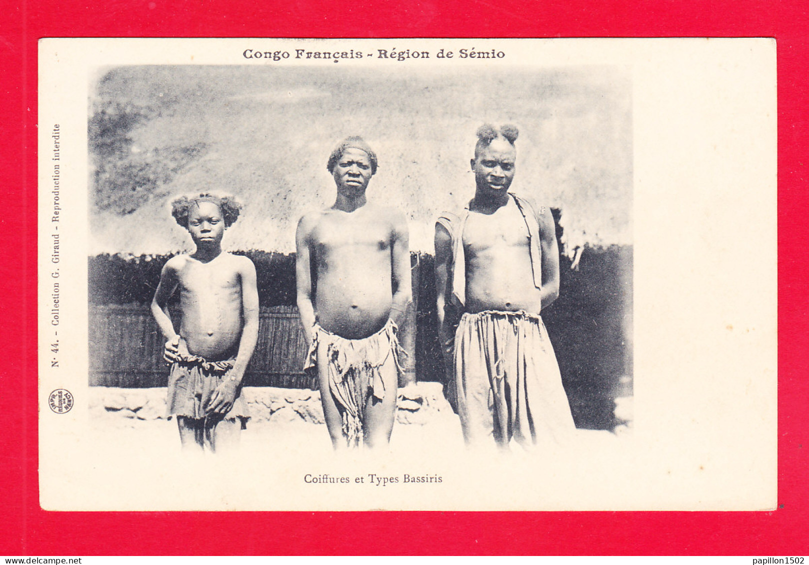 E-Congo-83A116   Région De Sémio, Coiffures Et Types Bassiris, Cpa  - Französisch-Kongo