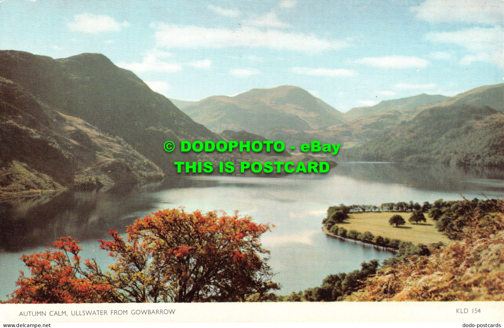 R517991 Autumn Calm. Ullswater From Gowbarrow. Sanderson And Dixon. Jarrold. Cot - World