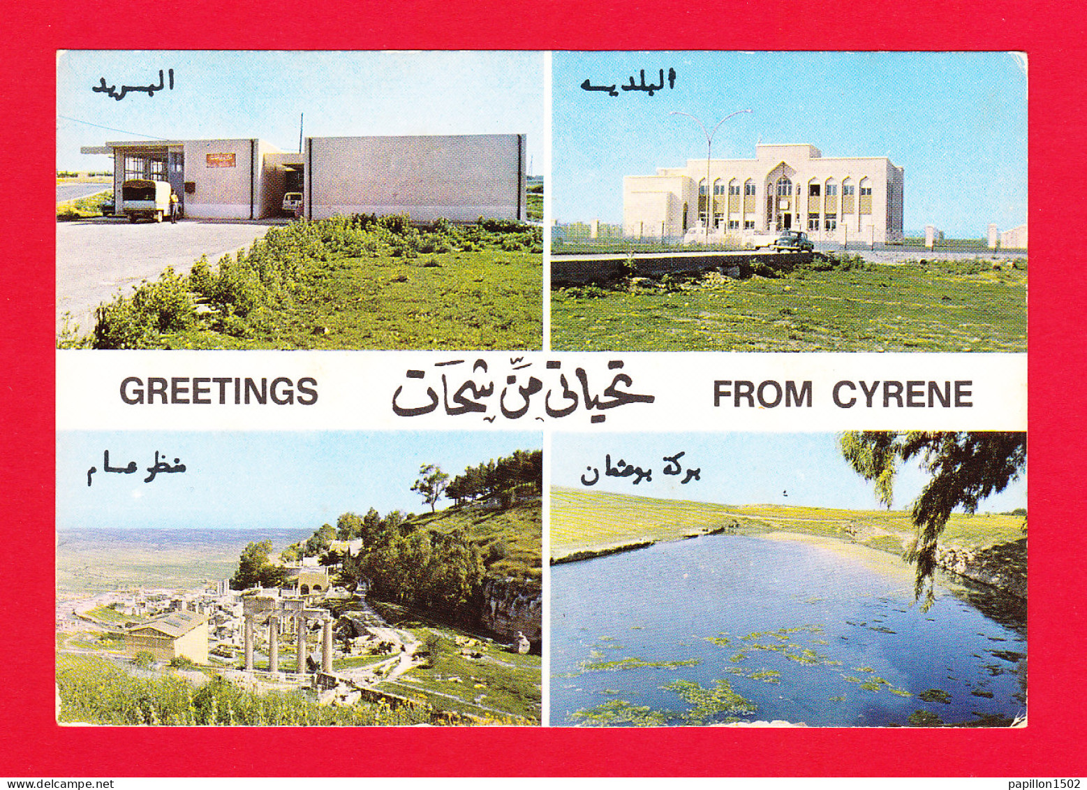 E-Libye-01P2  CYRENE, Greetings From Cyrene, Multivues - Libië
