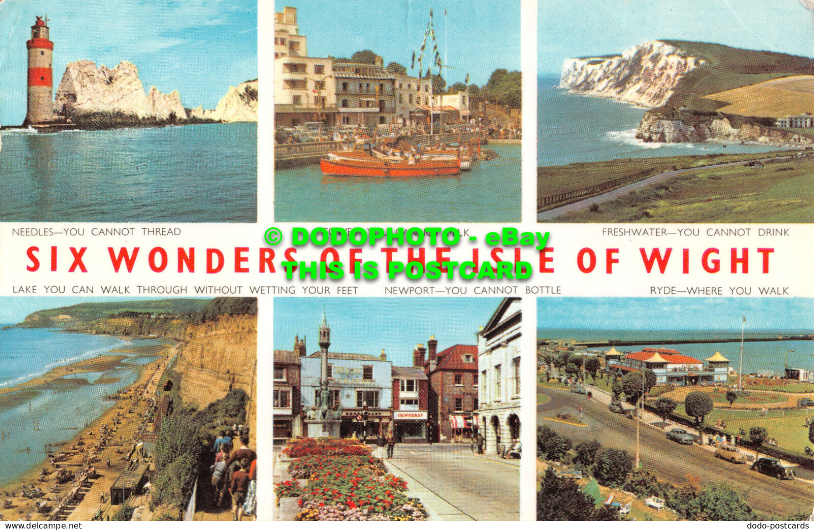 R518000 Six Wonders Of The Isle Of Wight. Needles. Cowes. Freshwater. W. J. Nigh - World