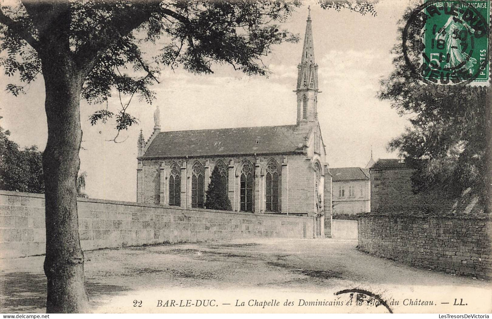 FRANCE - Bar Le Duc - Vue Sur La Chapelle Des Dominicains Et Le Château - L L - Carte Postale Ancienne - Bar Le Duc