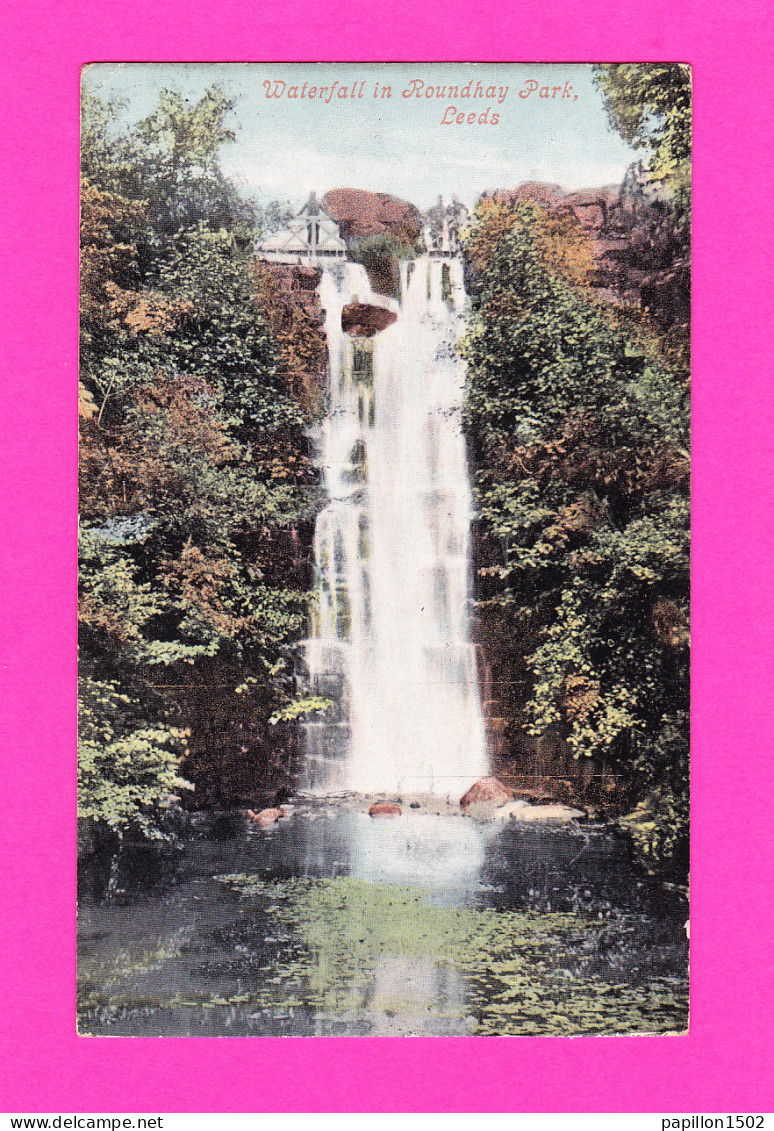 E-Royaume Uni-112P LEEDS, Waterfall In Roundhay Park, Cpa - Leeds