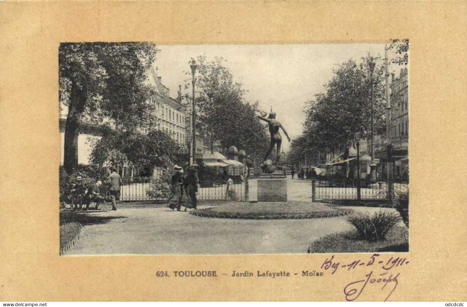 TOULOUSE  Jardin Lafayette Moise Animée Rv J Long Béhel Edit Toulouse - Toulouse