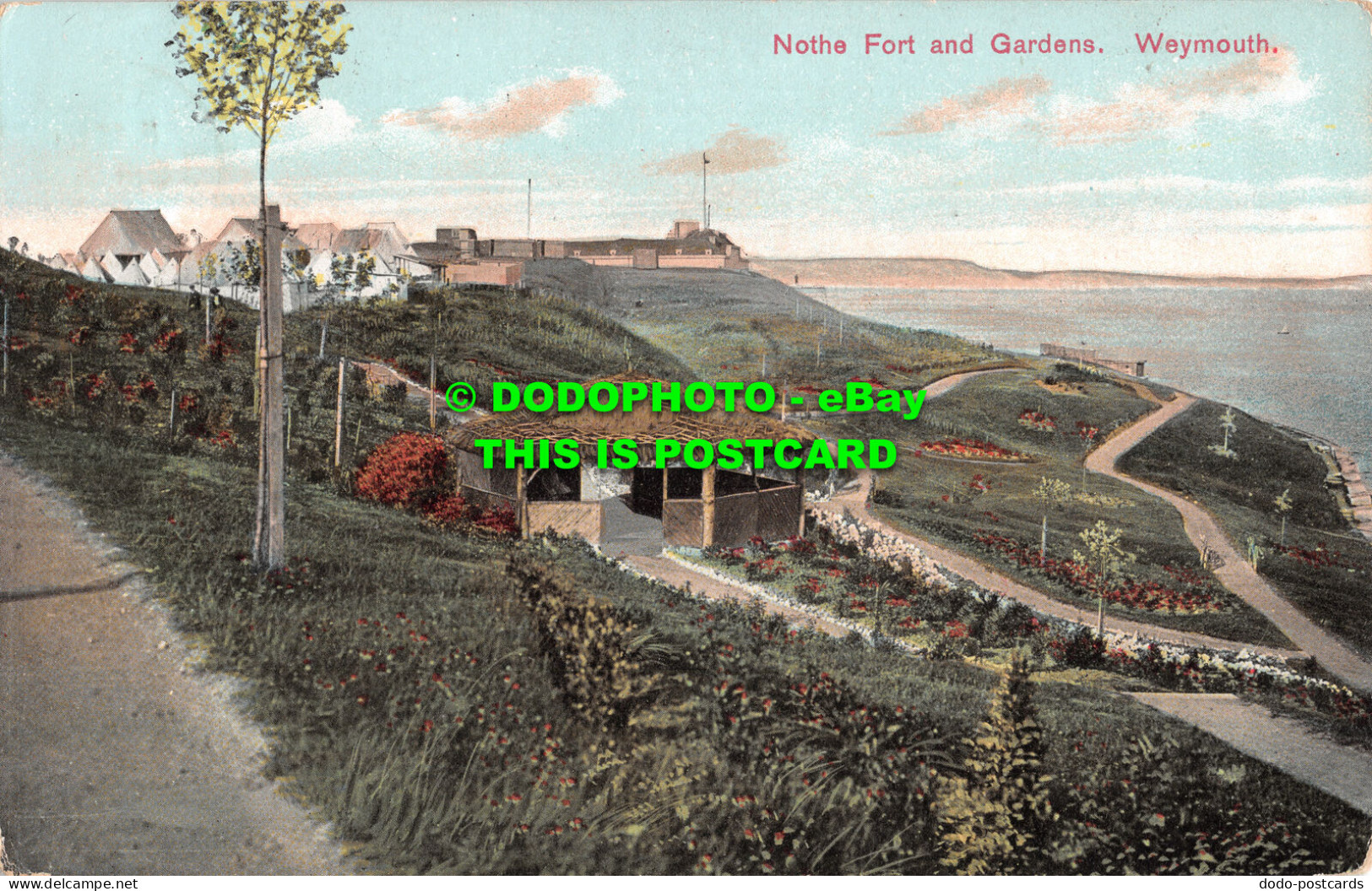 R518012 Weymouth. Nothe Fort And Gardens. Edward Hitch. 1912 - World