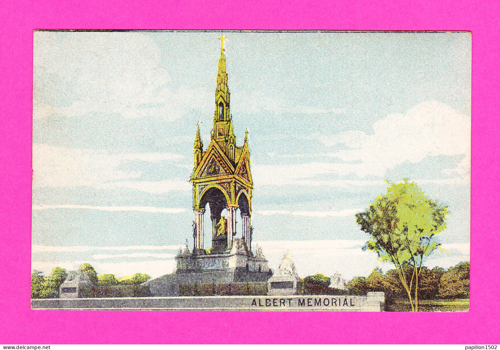 E-Royaume Uni-160P LONDON Albert Memorial, Cpa Colorisée BE - Sonstige & Ohne Zuordnung