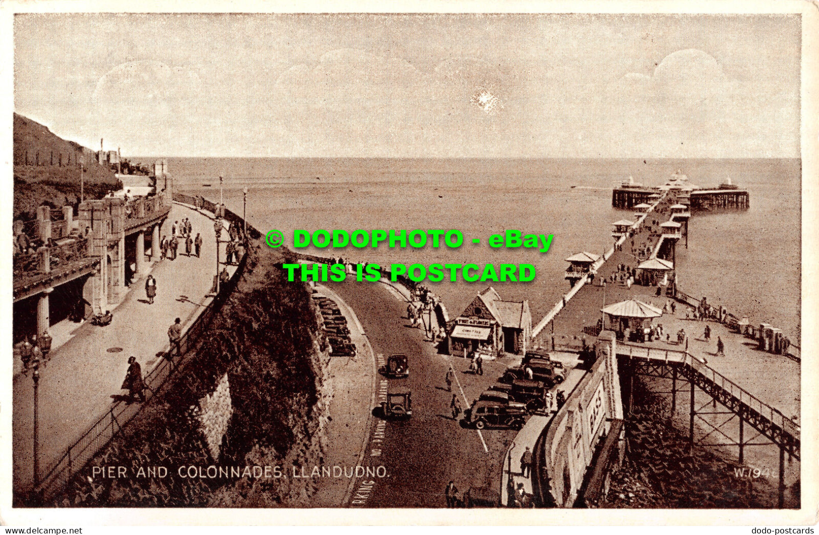 R518015 Llandudno. Pier And Colonnades. Valentine. Phototype - World