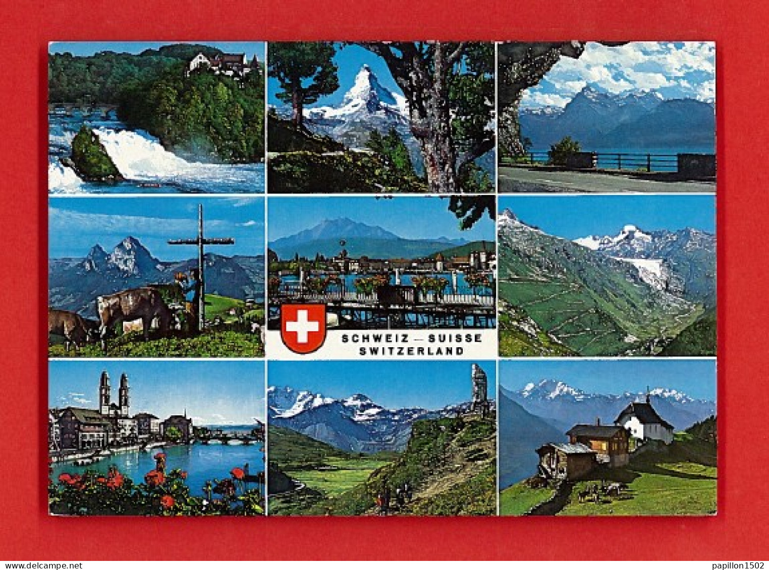 E-Suisse-115D Multivues, Rheinfall, Matterhorn, Axenstrasse, Stoos, Luzern, Rhonegletscher, Zurich, Simplon, Bettmeralp - Altri & Non Classificati