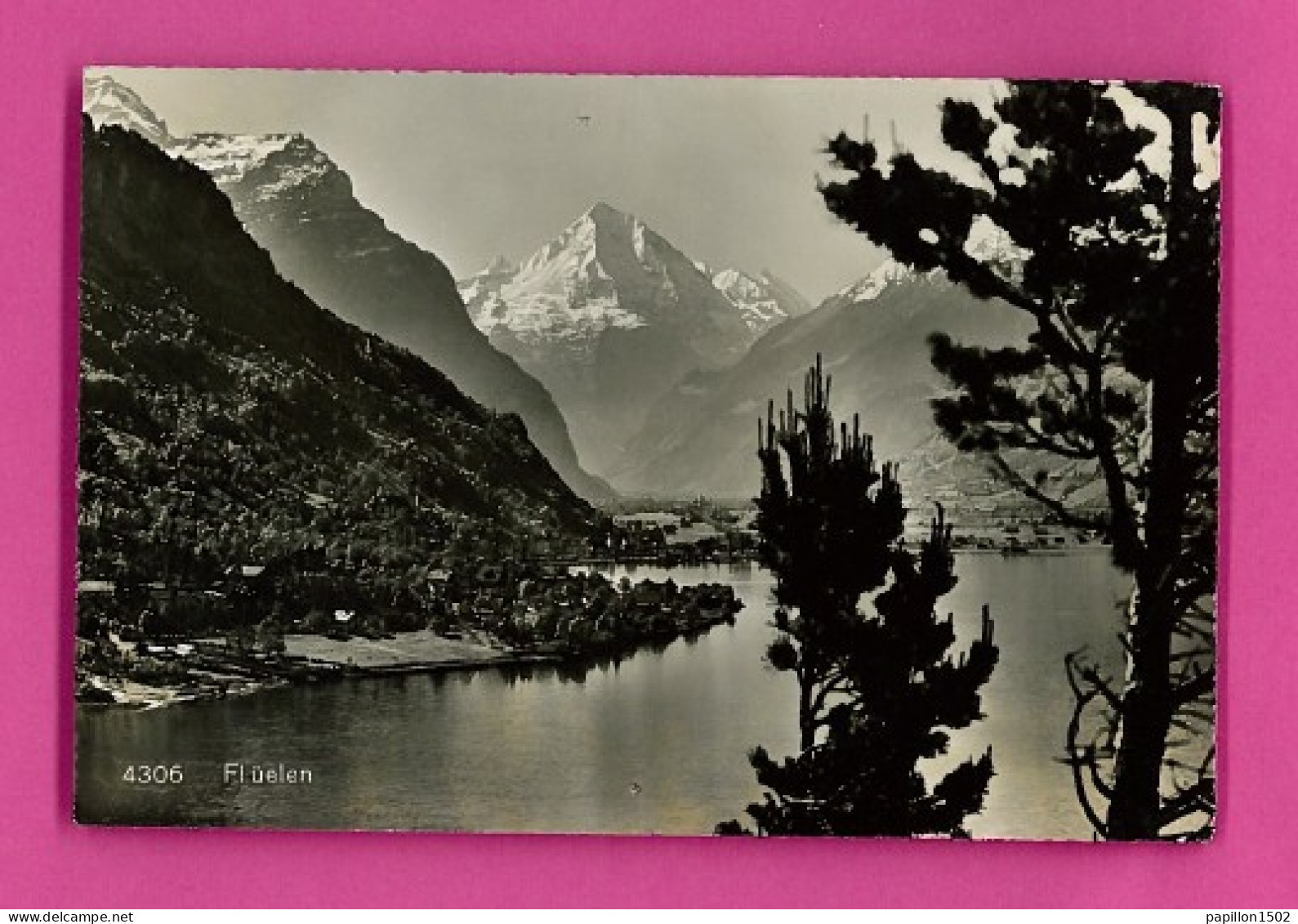 E-Suisse-152P FLUELEN, Vue Générale Sur La Ville Et Le Lac, Type Photo - Autres & Non Classés