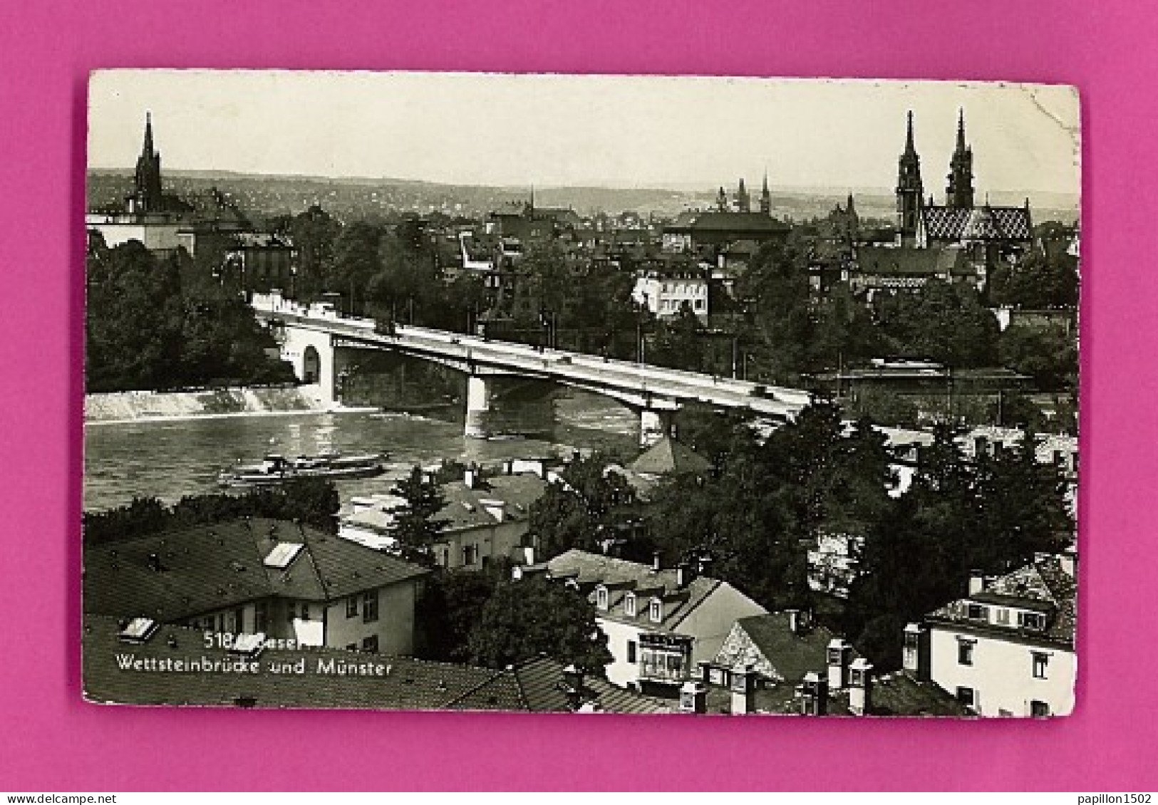 E-Suisse-Basel-11P Wettsteinbrücke Und Münster, Vue Générale Sur La Ville, Type Photo - Sonstige & Ohne Zuordnung