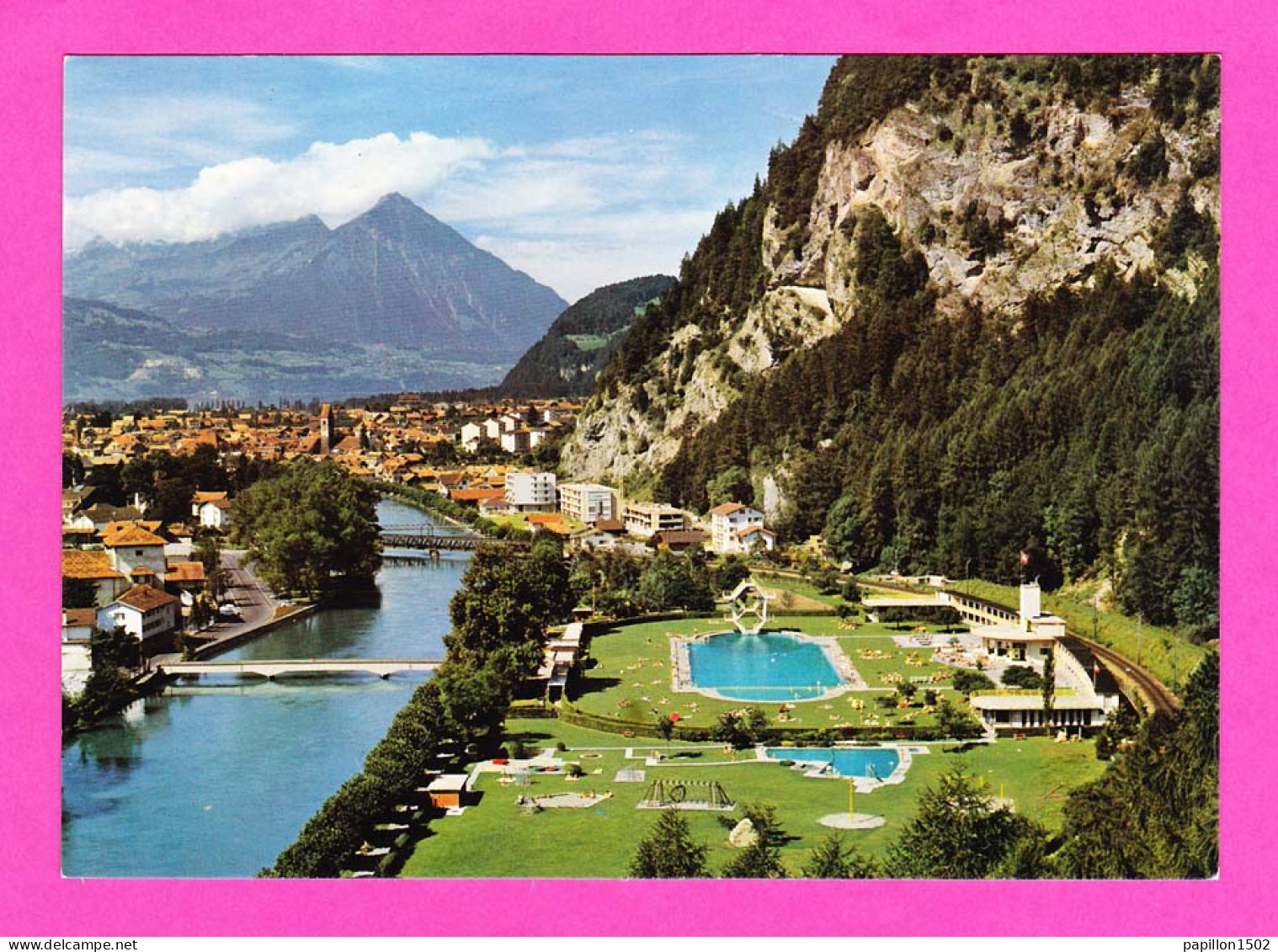 E-Suisse-434PH13 INTERLAKEN, Strandbad Mit Niesen, BE - Autres & Non Classés