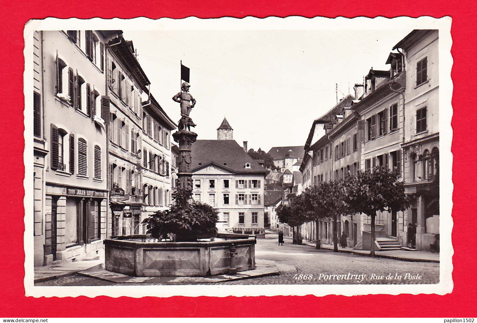 E-Suisse-450PH16 PORRENTRUY, La Rue De La Poste, Type Photo, BE - Autres & Non Classés