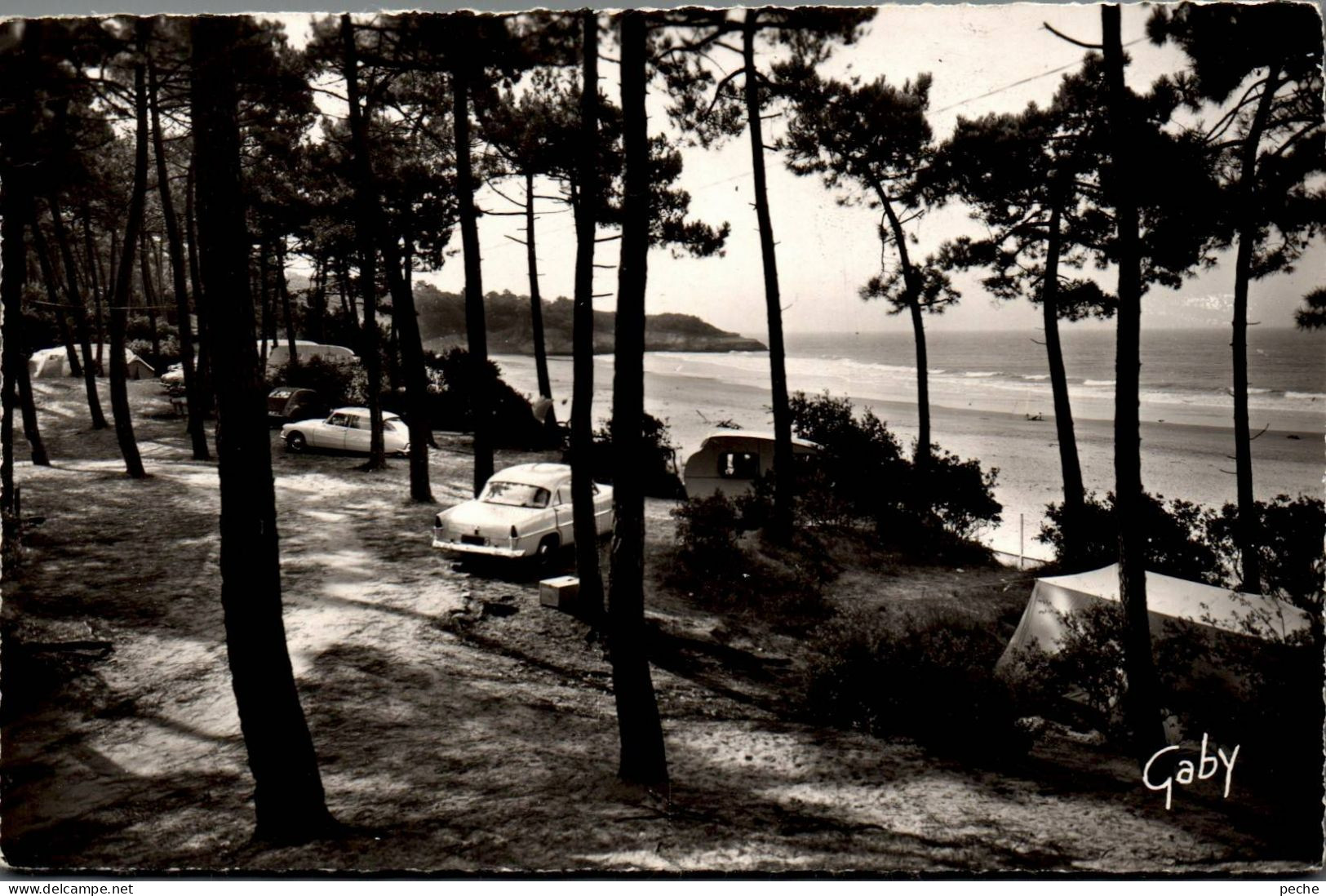 N°1081 W -cpsm Meschers -scène De Camping- Simca Ariane Et Citroën Ds- - Turismo