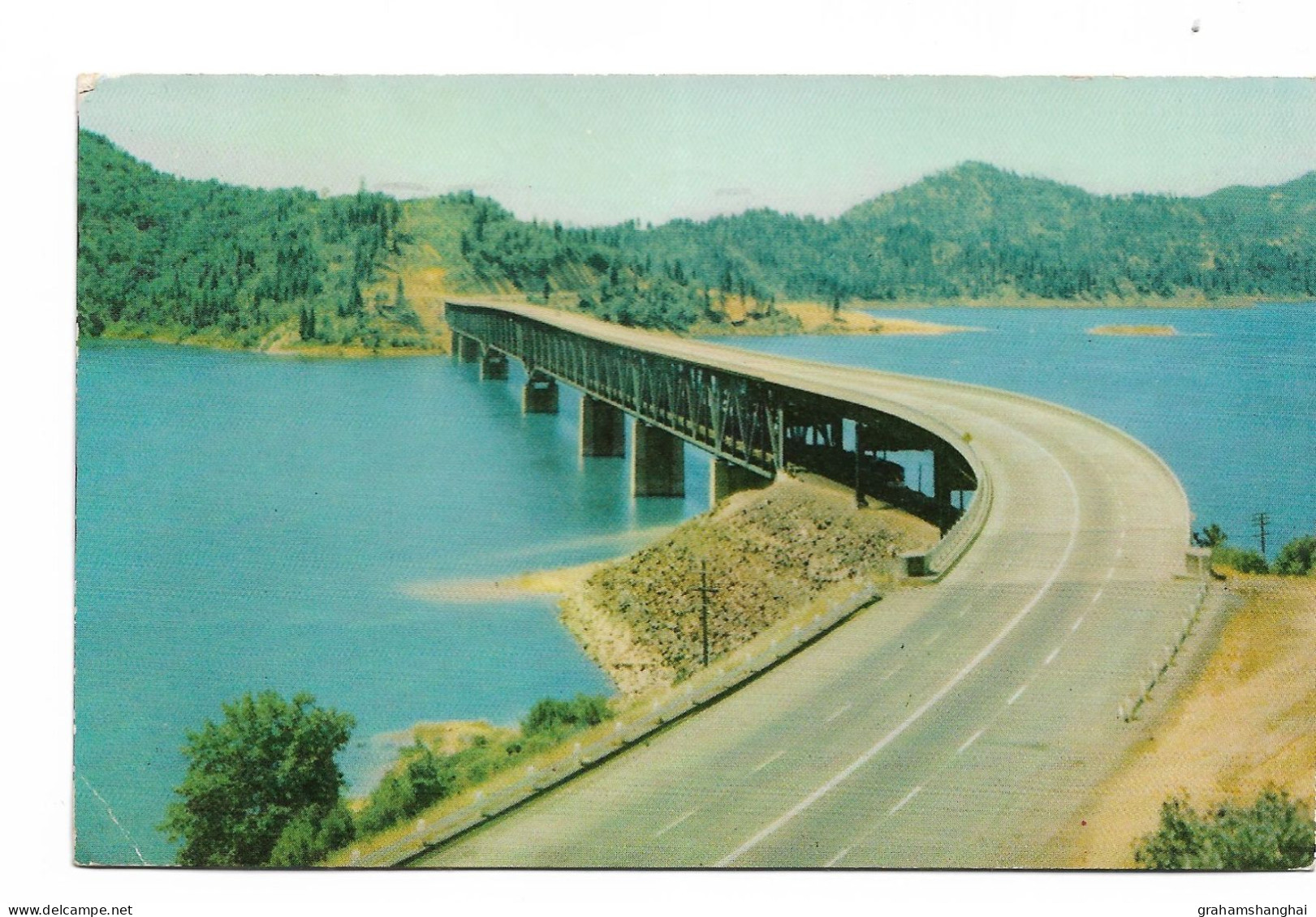 Postcard USA CA California Pit River Bridge Posted 1955 - Sonstige & Ohne Zuordnung