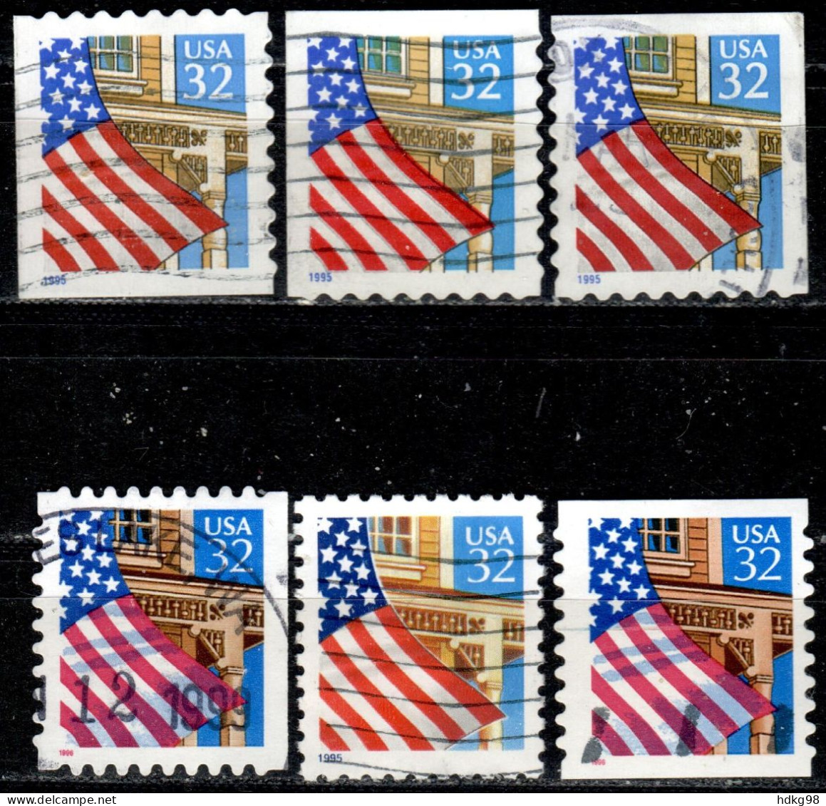 US+ 1995 1996 Mi 2552 Flagge - Used Stamps