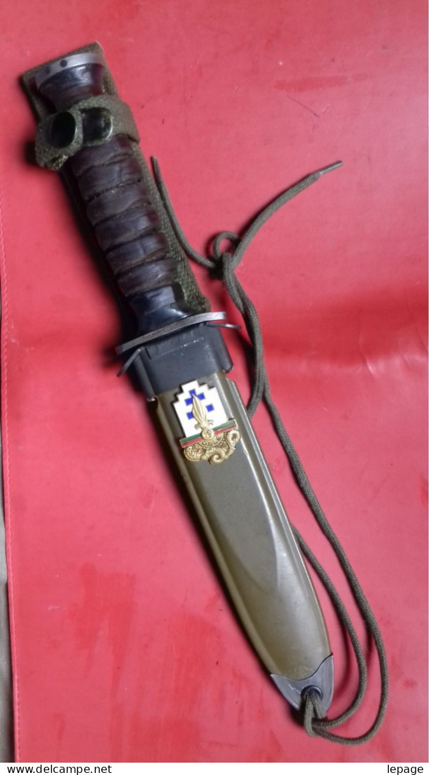 POIGNARD COUTEAU USM3 SOUVENIR 13DBLE MEMORY FOREIGN LEGION DAGGER MESSER KNIFE - Knives/Swords