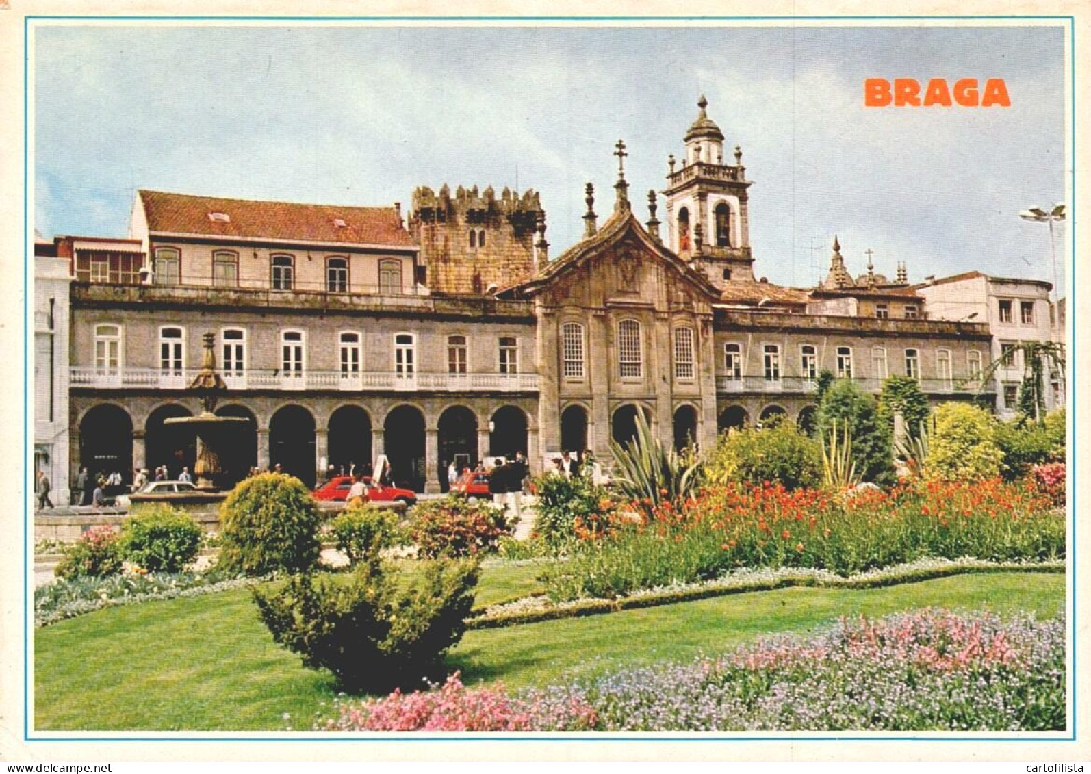 BRAGA - Praça Da República E Arcadas ( 2 Scans ) - Braga