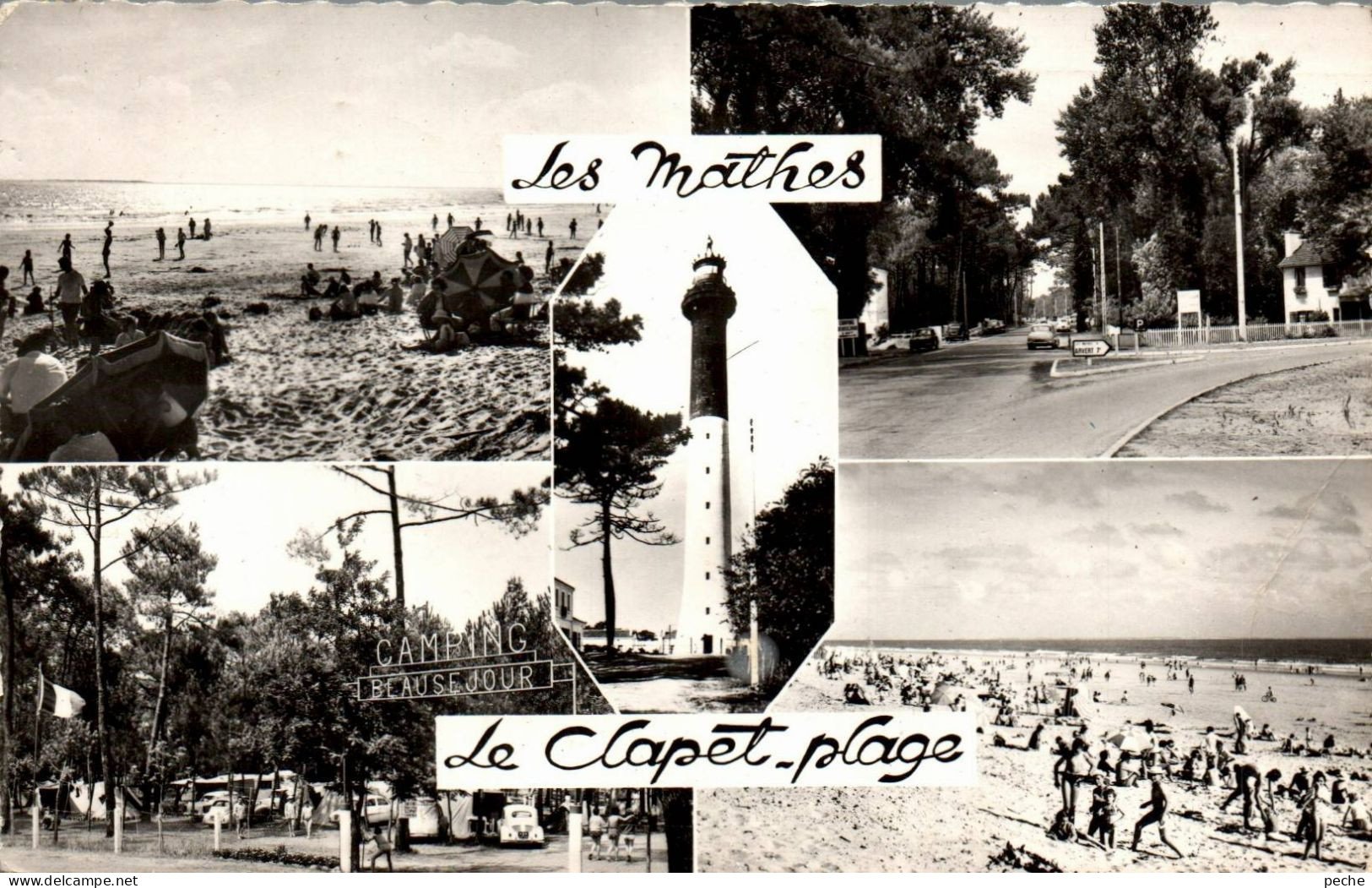 N°1088 W -cpsm Les Mathes -Le Clapet Plage -multivues- - Les Mathes