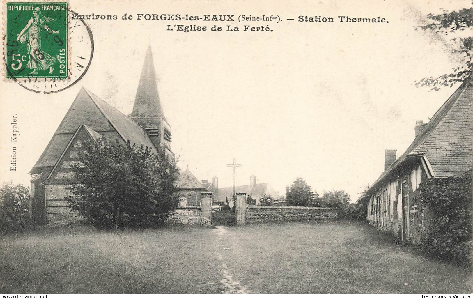 FRANCE - Environs De Forges Les Eaux - StationThermale - L'église De La Ferté -  Carte Postale Ancienne - Forges Les Eaux